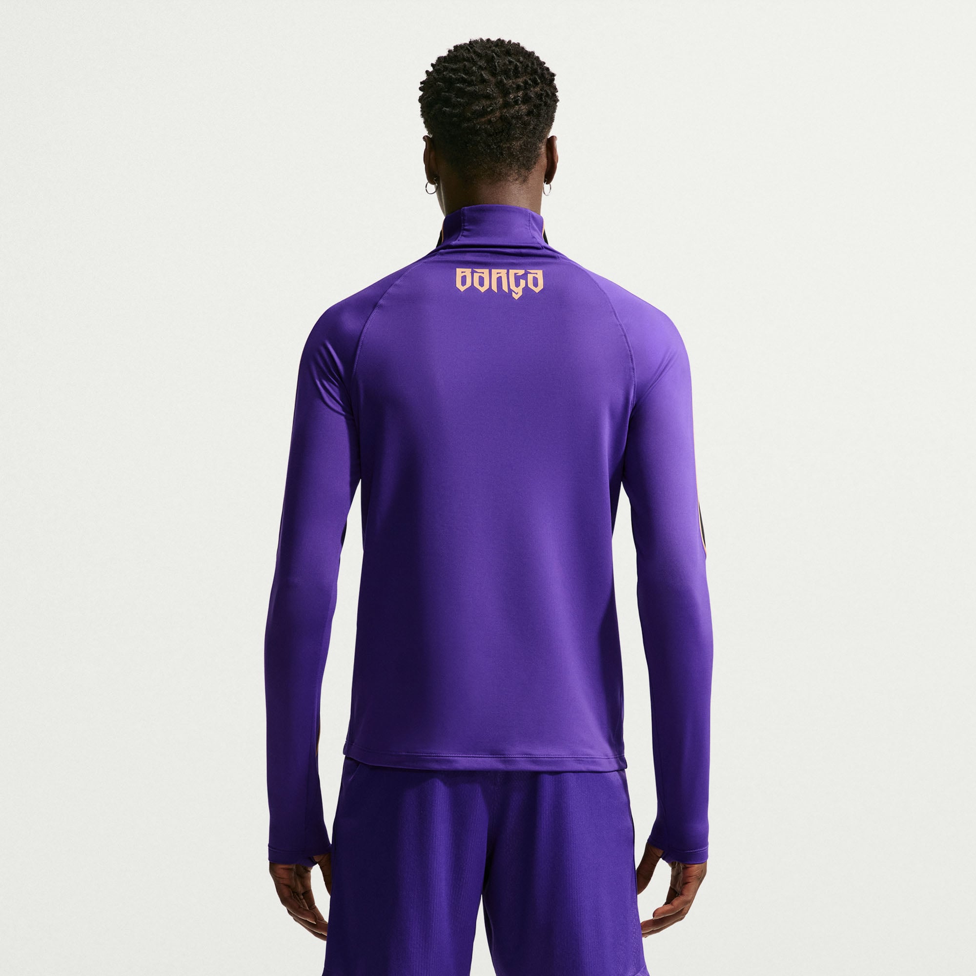 Men's Nike  Purple Barcelona 2026/27 Away Strike Drill Dri-FIT Quarter-Zip Top