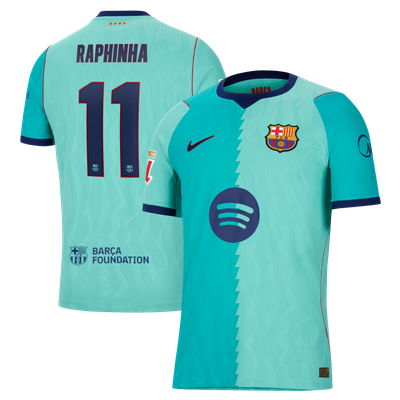 Maillot authentique Raphinha FC Barcelone Nike 2026/27 Third Match - Turquoise