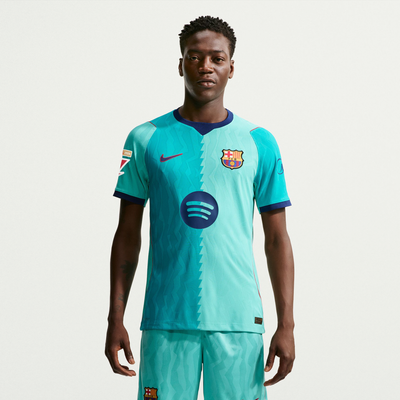 Maillot authentique troisième match du FC Barcelone Nike 2026/27 - Turquoise