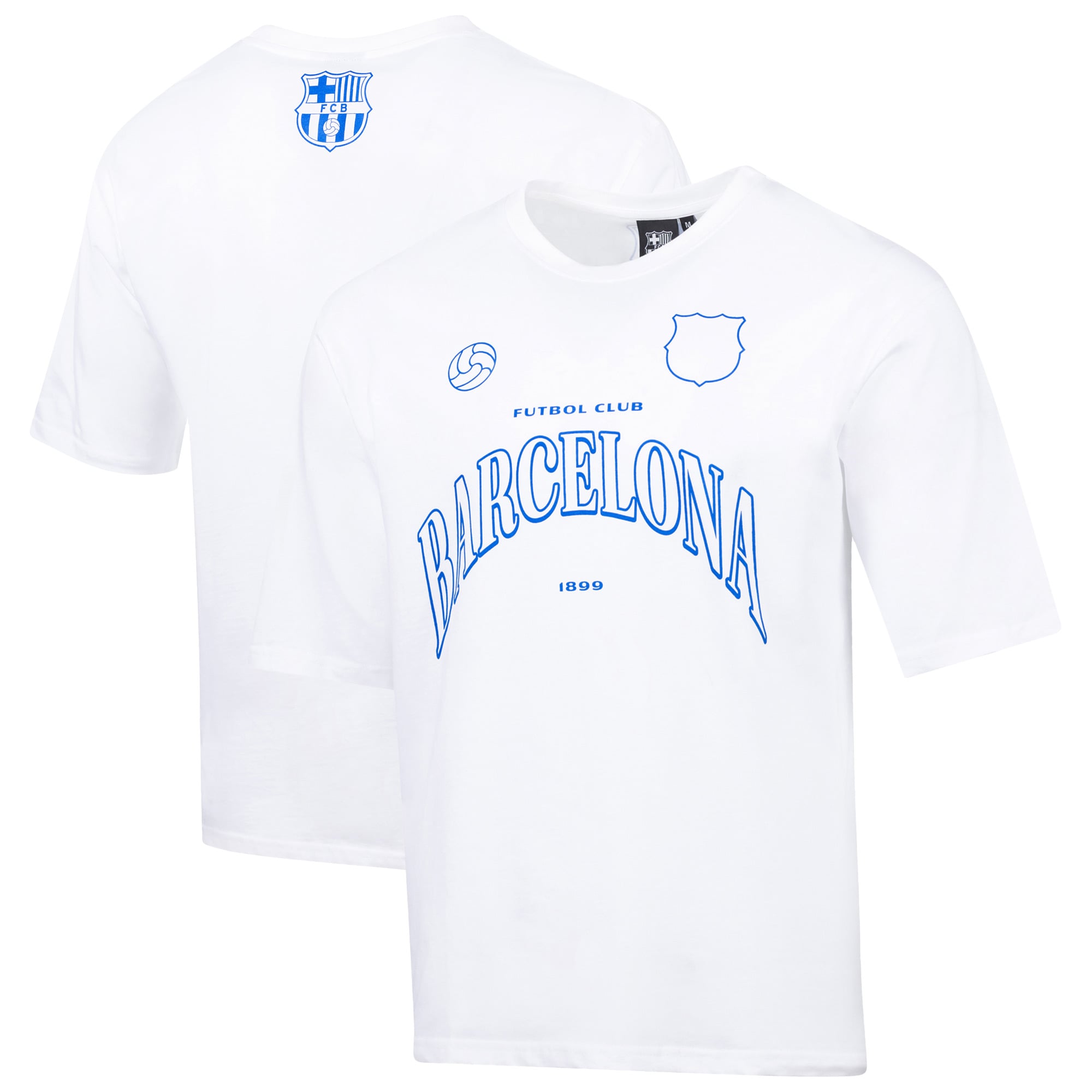 T-shirt homme Sport Design Suède Blanc Barcelone Lifestyle OZ