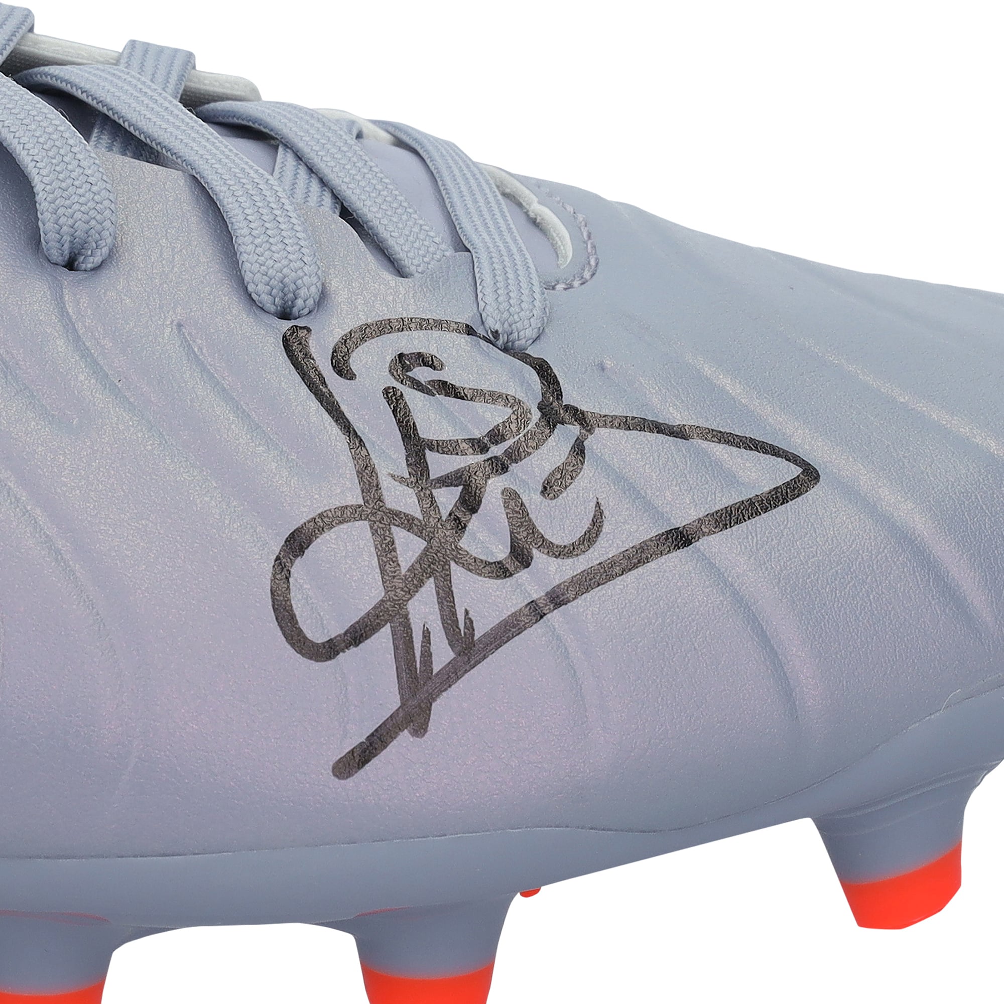 Patrick Kluivert Barcelona Autographed Gray Nike Tiempo Soccer Cleat