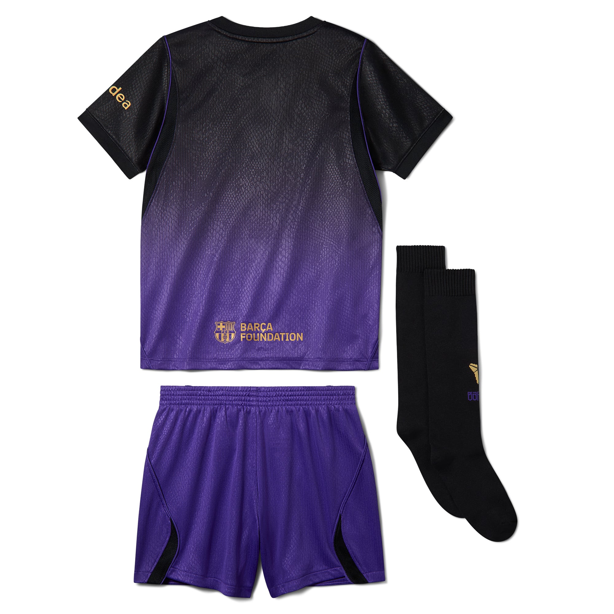 Maillot réplique extérieur Nike FC Barcelone violet pour enfants d'âge préscolaire (saison 2026/27)