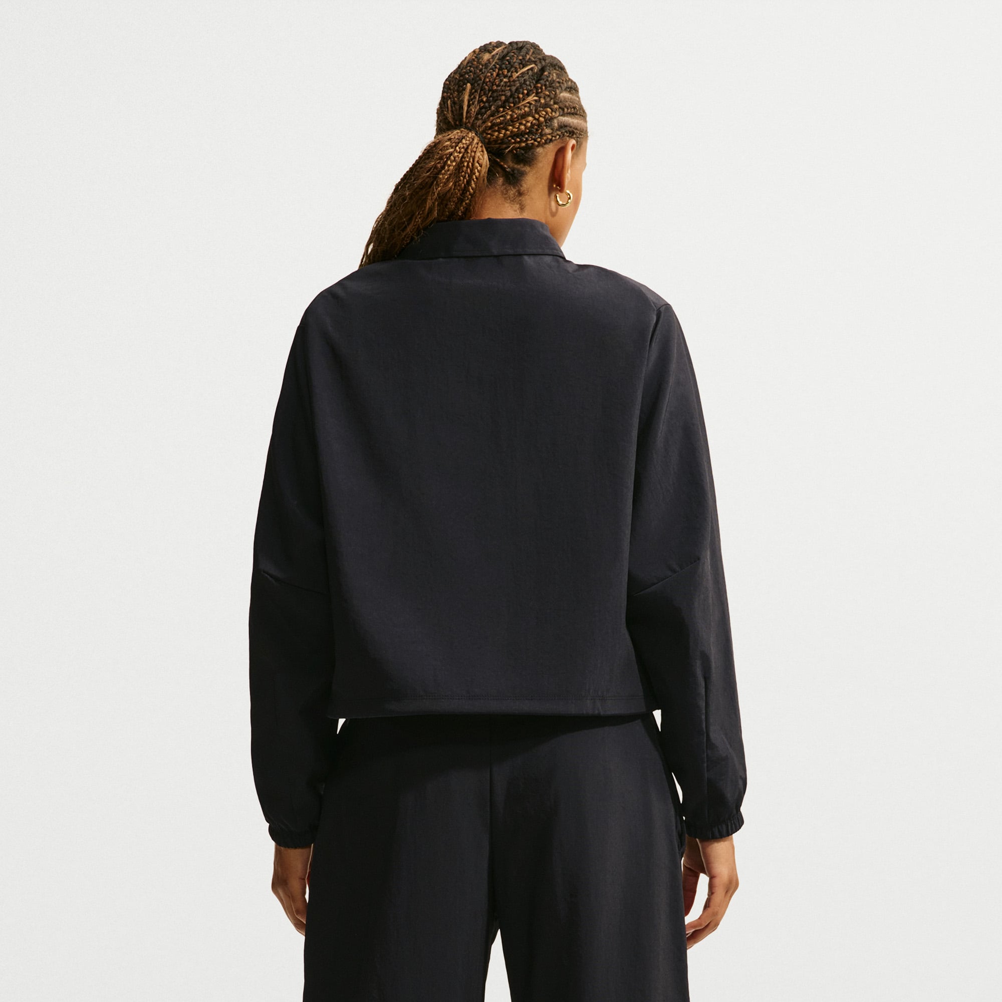 Veste zippée Nike FC Barcelone noire pour femme, saison extérieure 2026/27.