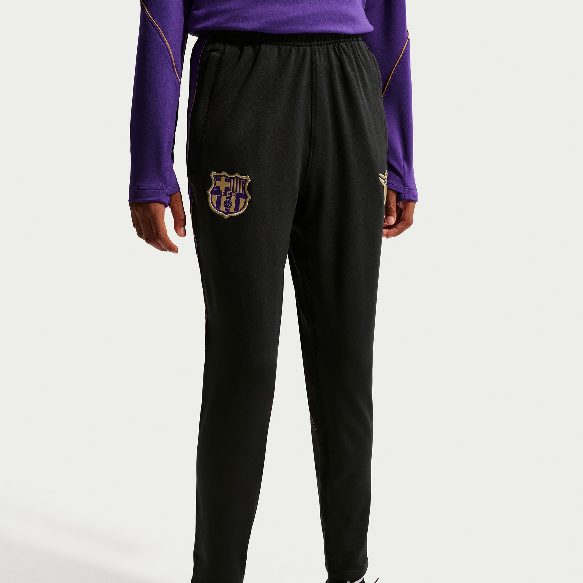 Pantalon Nike Dri-FIT Strike extérieur noir pour enfant, Barcelone 2026/27
