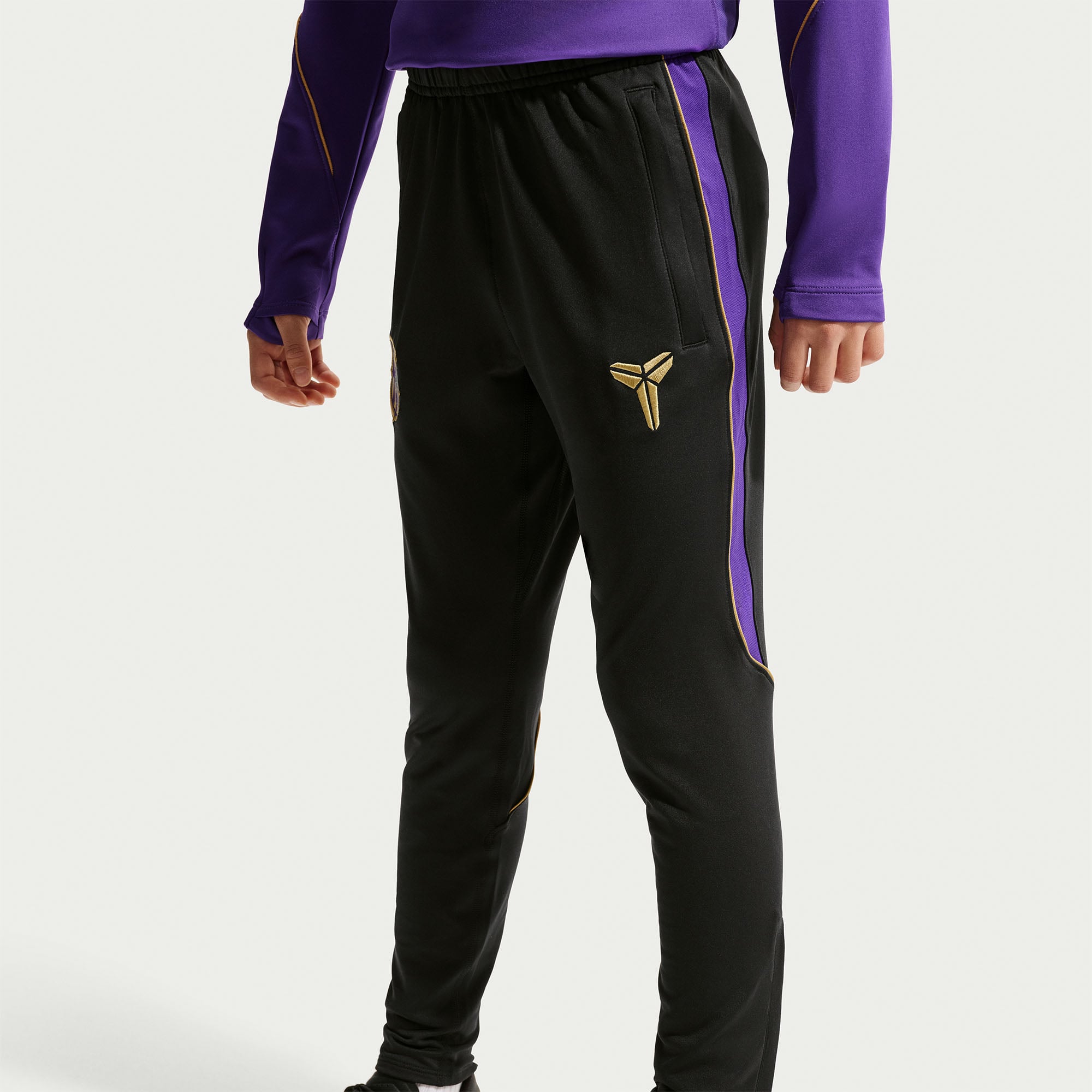 Pantalon Nike Dri-FIT Strike extérieur noir pour enfant, Barcelone 2026/27