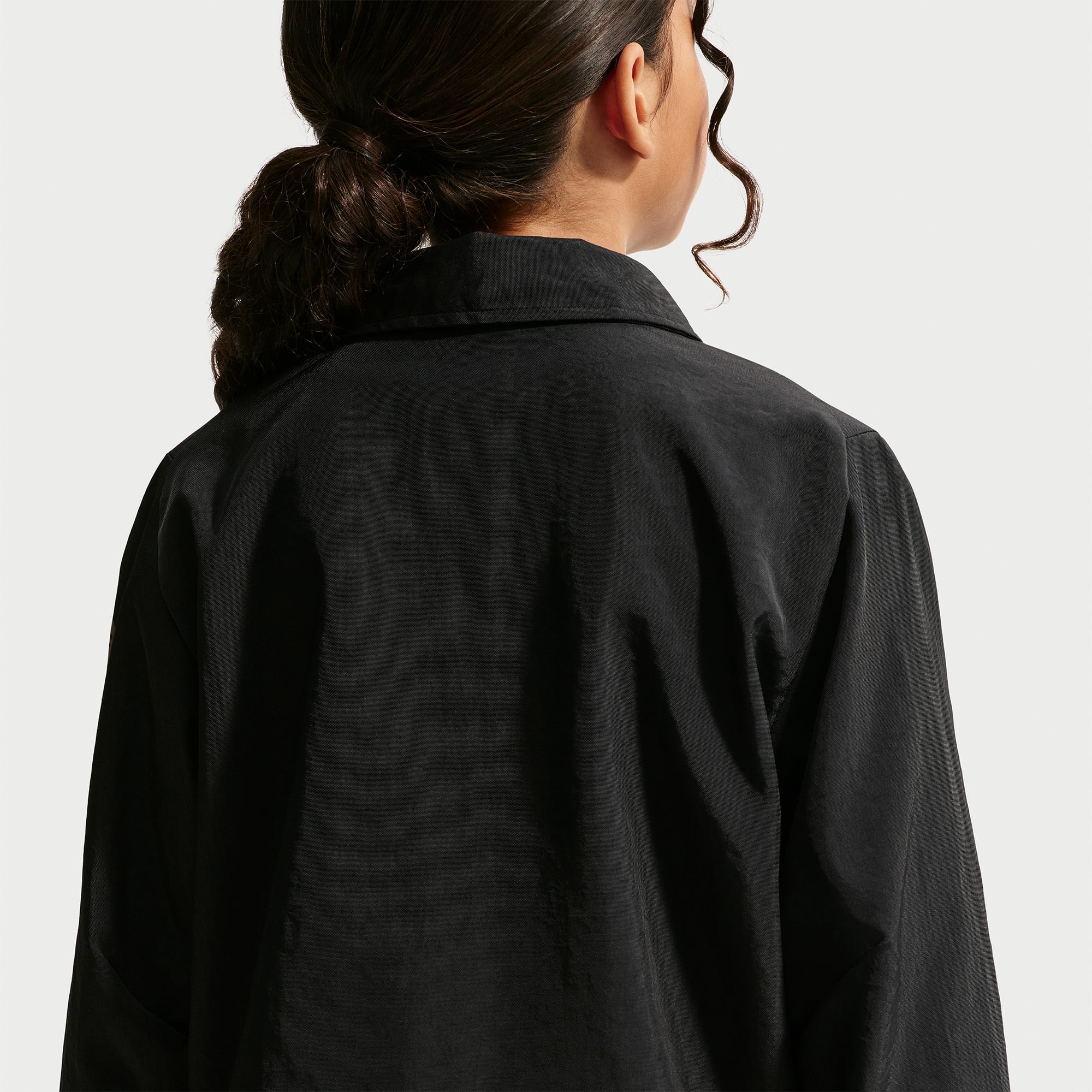 Veste zippée Nike FC Barcelone noire pour enfant, saison extérieure 2026/27.