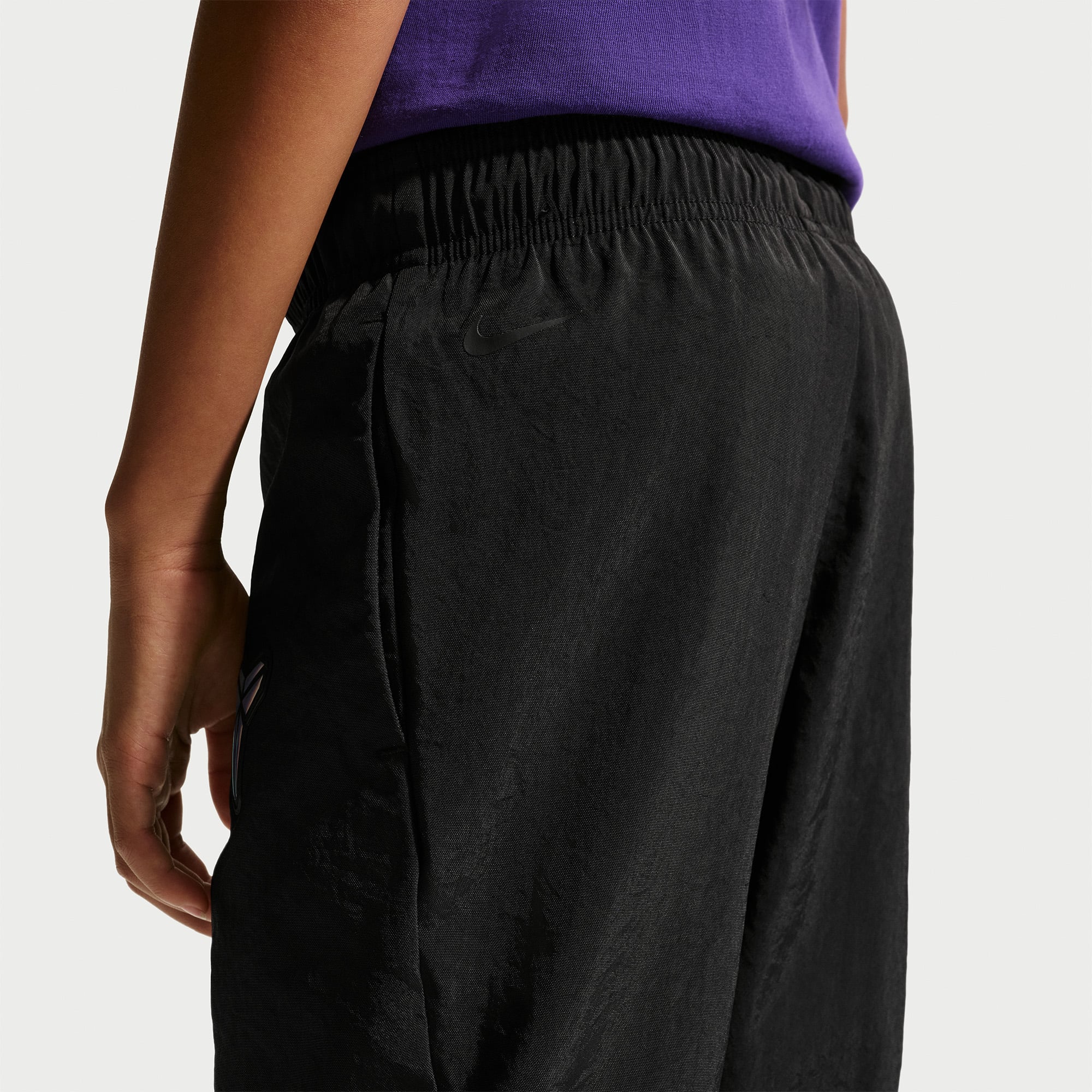 Pantalon tissé extérieur Nike FC Barcelone noir pour enfant (saison 2026/27)