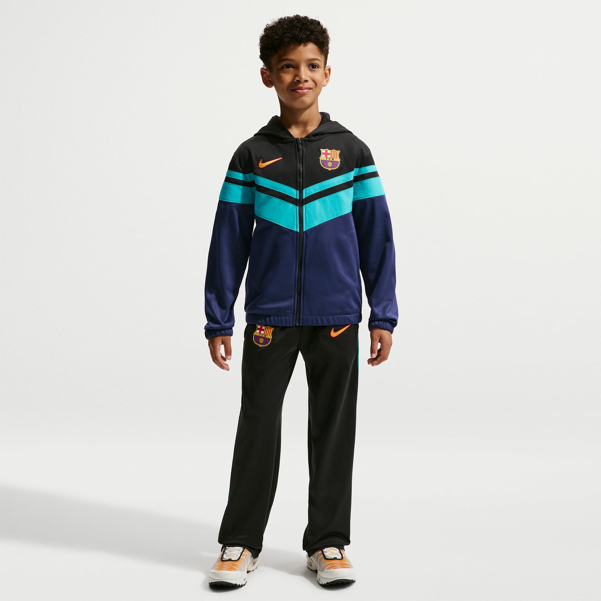 Survêtement à capuche Nike Black Barcelona 2026/27 Third Dri-FIT pour enfant