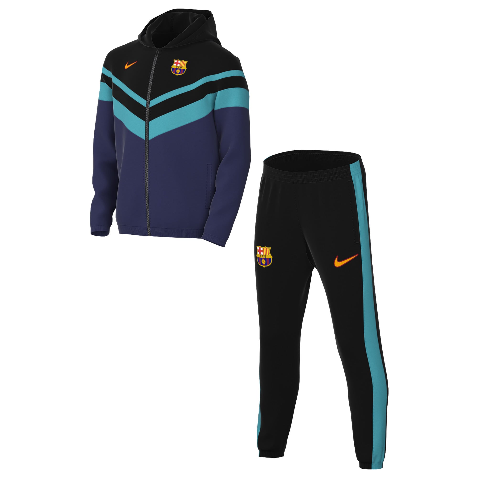 Survêtement à capuche Nike Black Barcelona 2026/27 Third Dri-FIT pour enfant