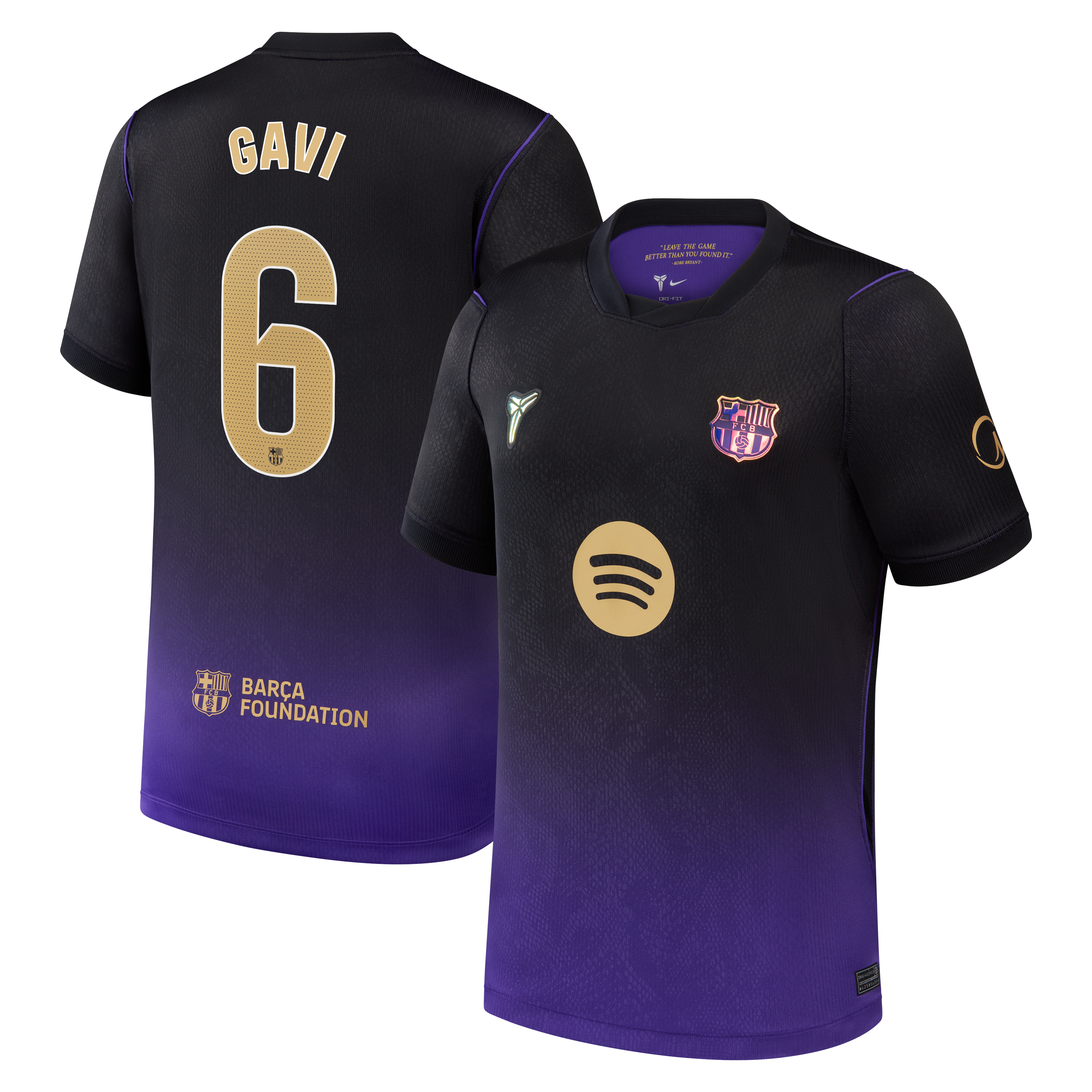 Maillot réplique Nike Gavi violet FC Barcelone extérieur 2026/27 pour jeunes