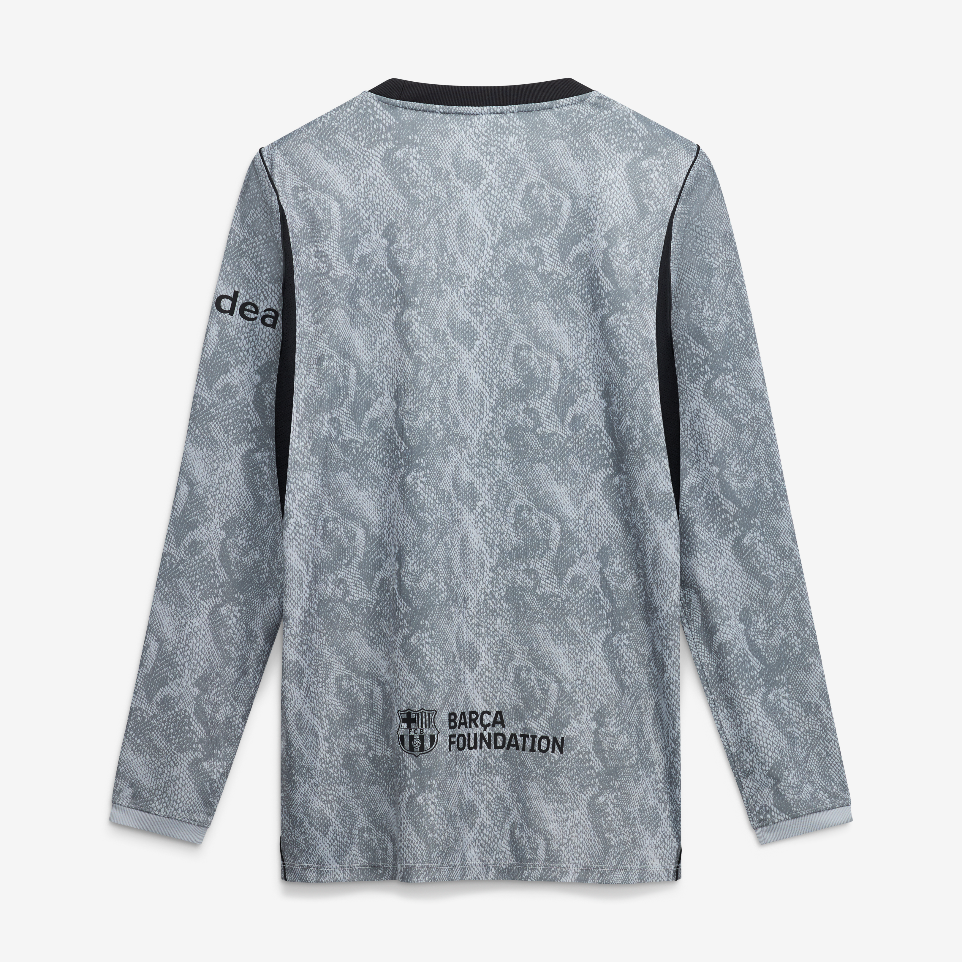 Maillot de gardien but Nike gris FC Barcelone extérieur 2026/27, réplique à manches longues, pour enfant