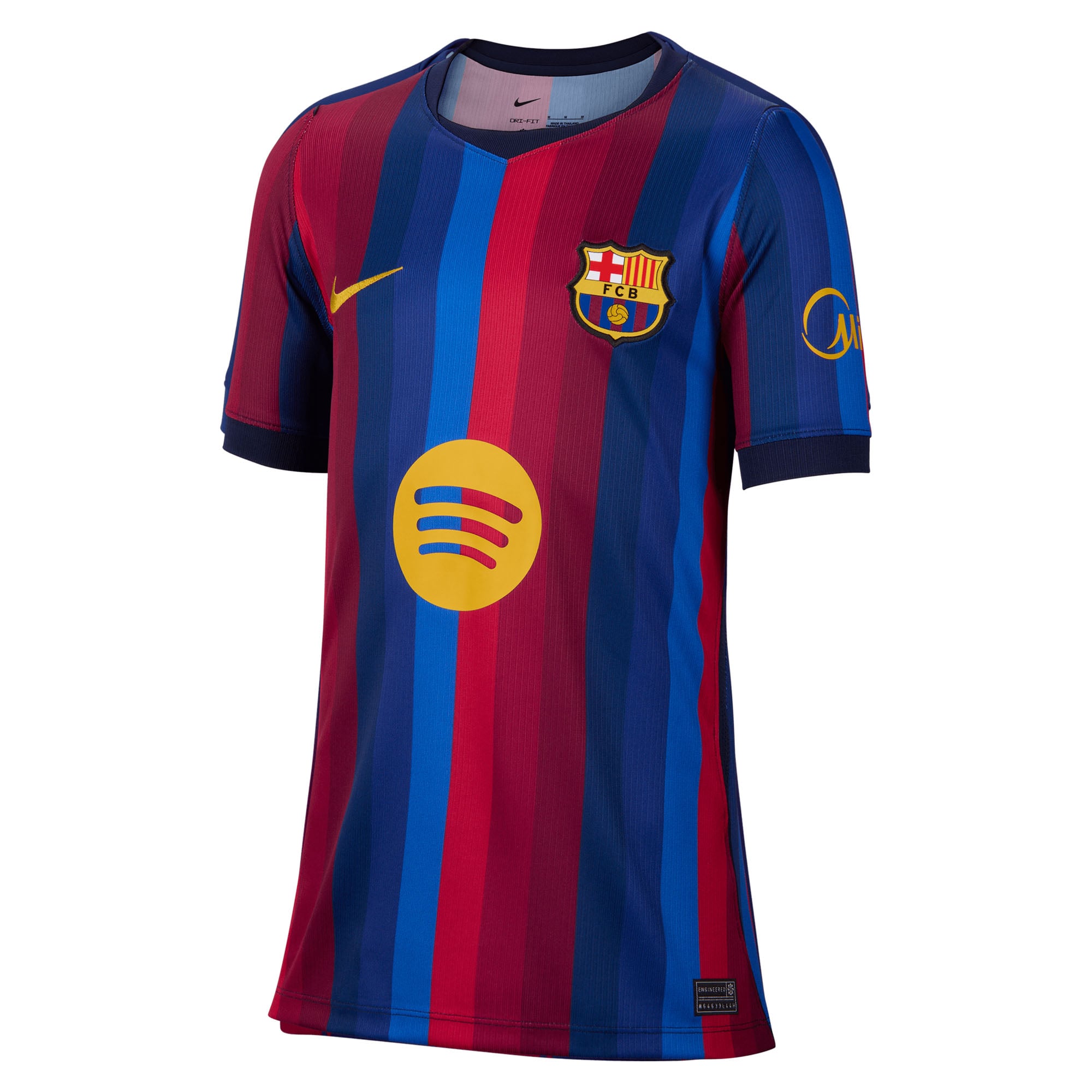 Maillot réplique domicile stade Nike Lamine Yamal rouge FC Barcelone 2026/27 pour enfant
