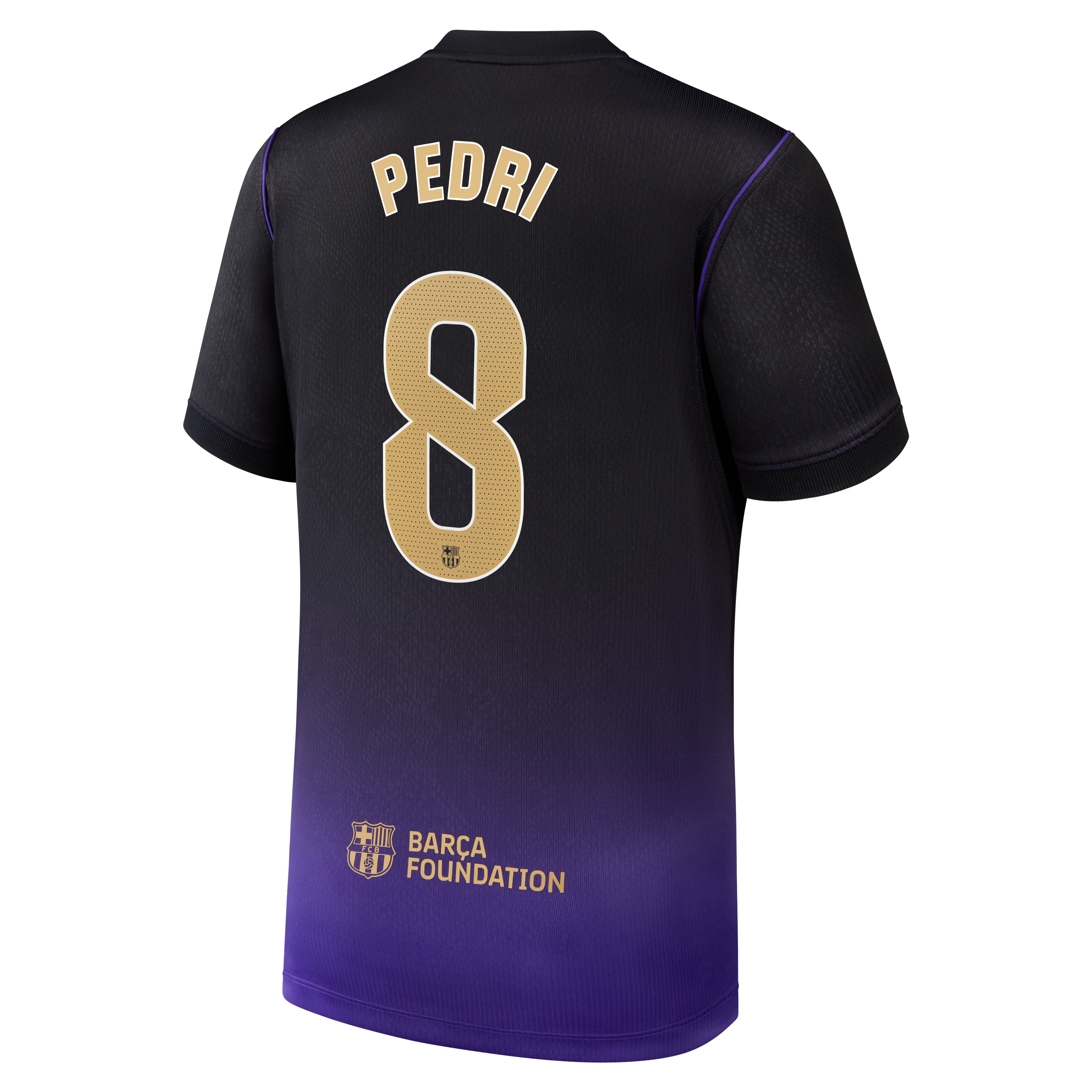 Maillot réplique Nike Pedri violet FC Barcelone extérieur 2026/27 pour jeunes