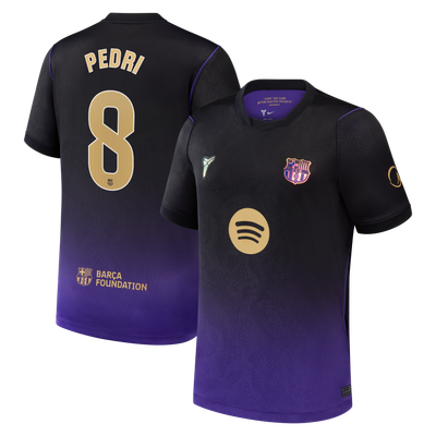 Pedri Barcelona Nike Youth 2026/27 Away Stadium Replica Jersey - Purple