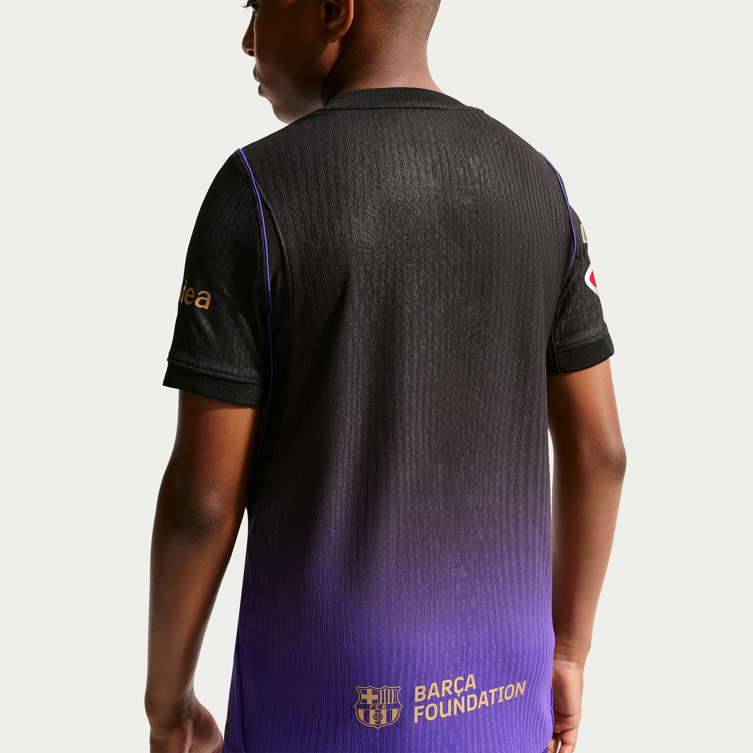 Maillot authentique Nike FC Barcelone violet pour enfant, saison extérieure 2026/27