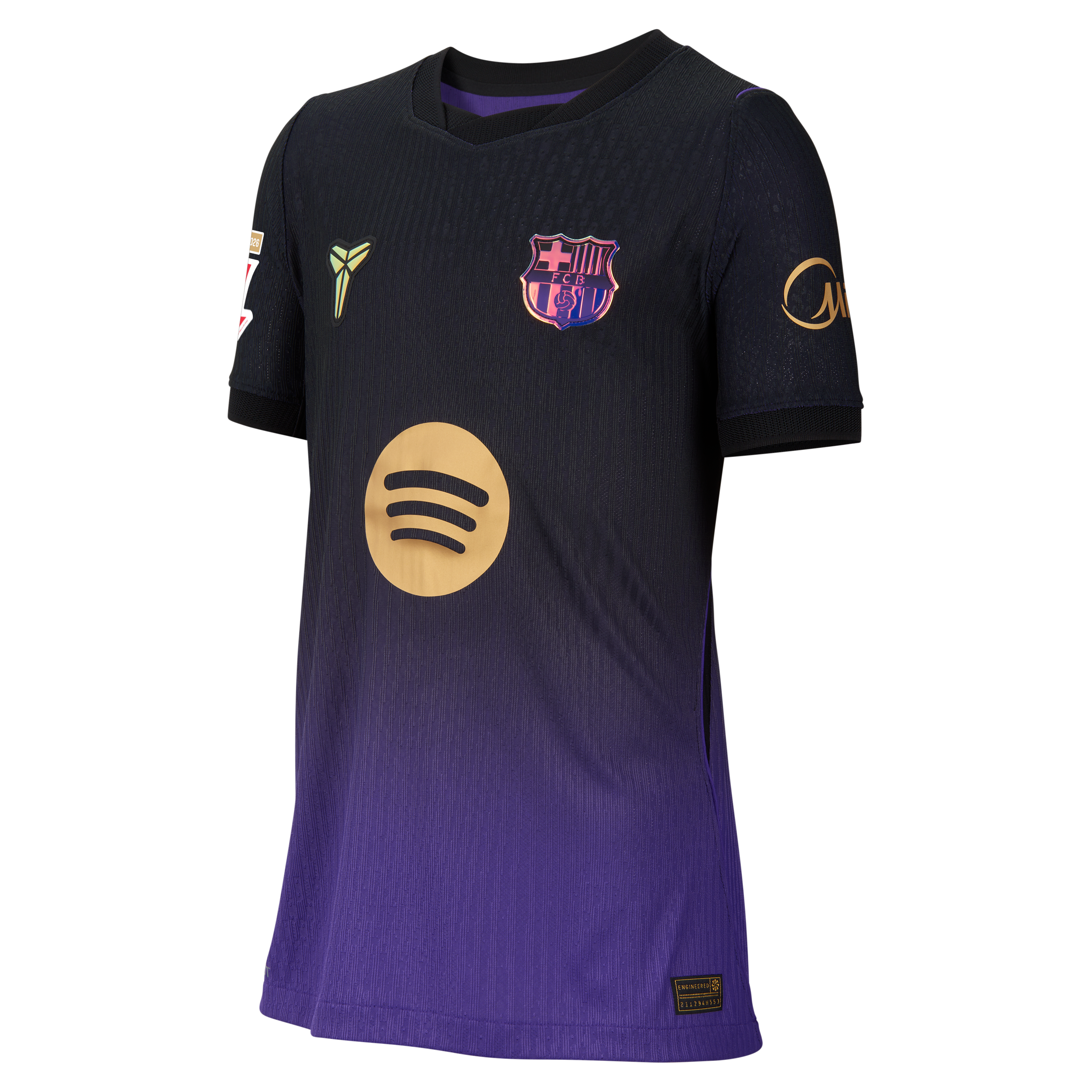 Maillot authentique Nike FC Barcelone violet pour enfant, saison extérieure 2026/27