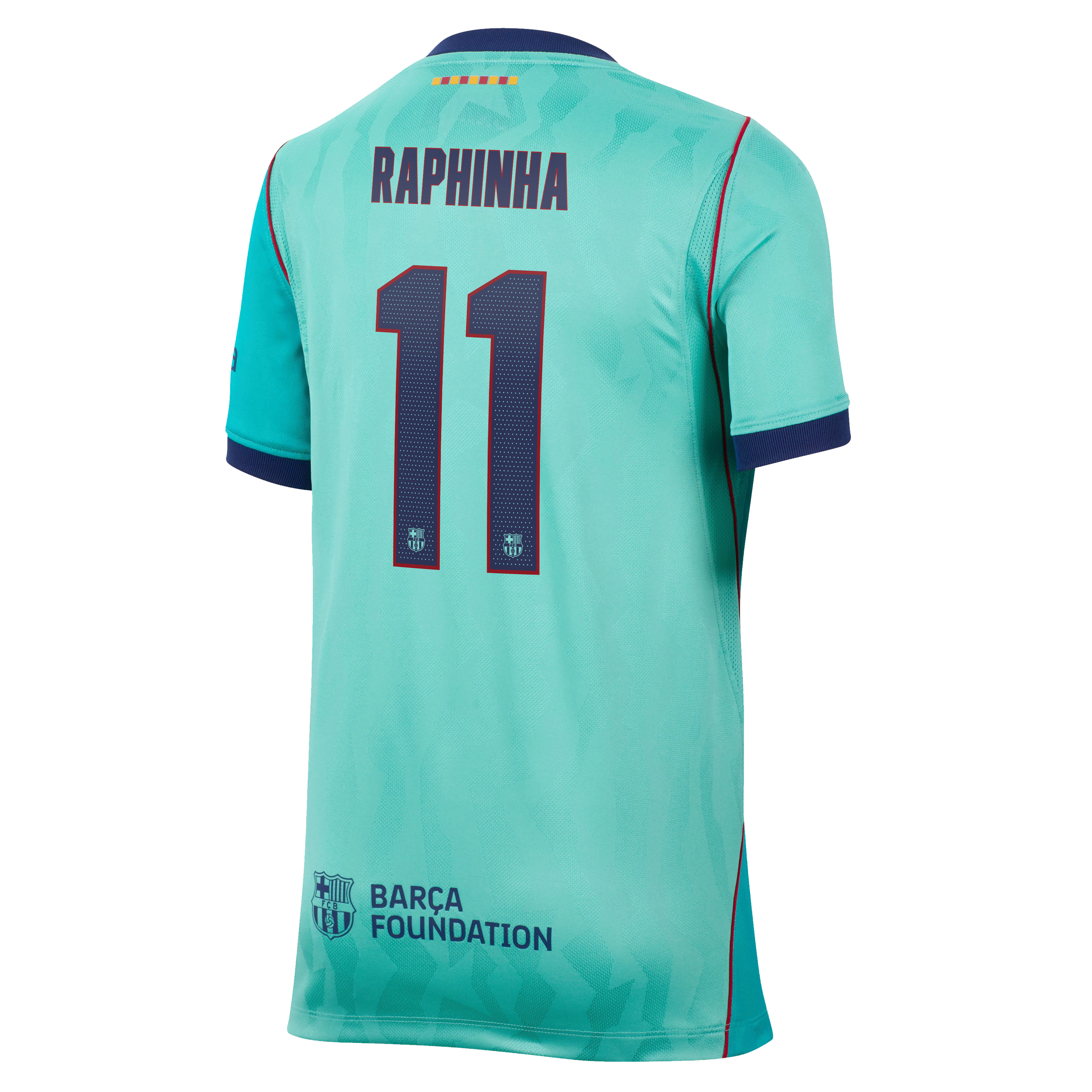 Maillot réplique Nike Raphinha Turquoise FC Barcelone 2026/27 Third Stadium pour jeunes