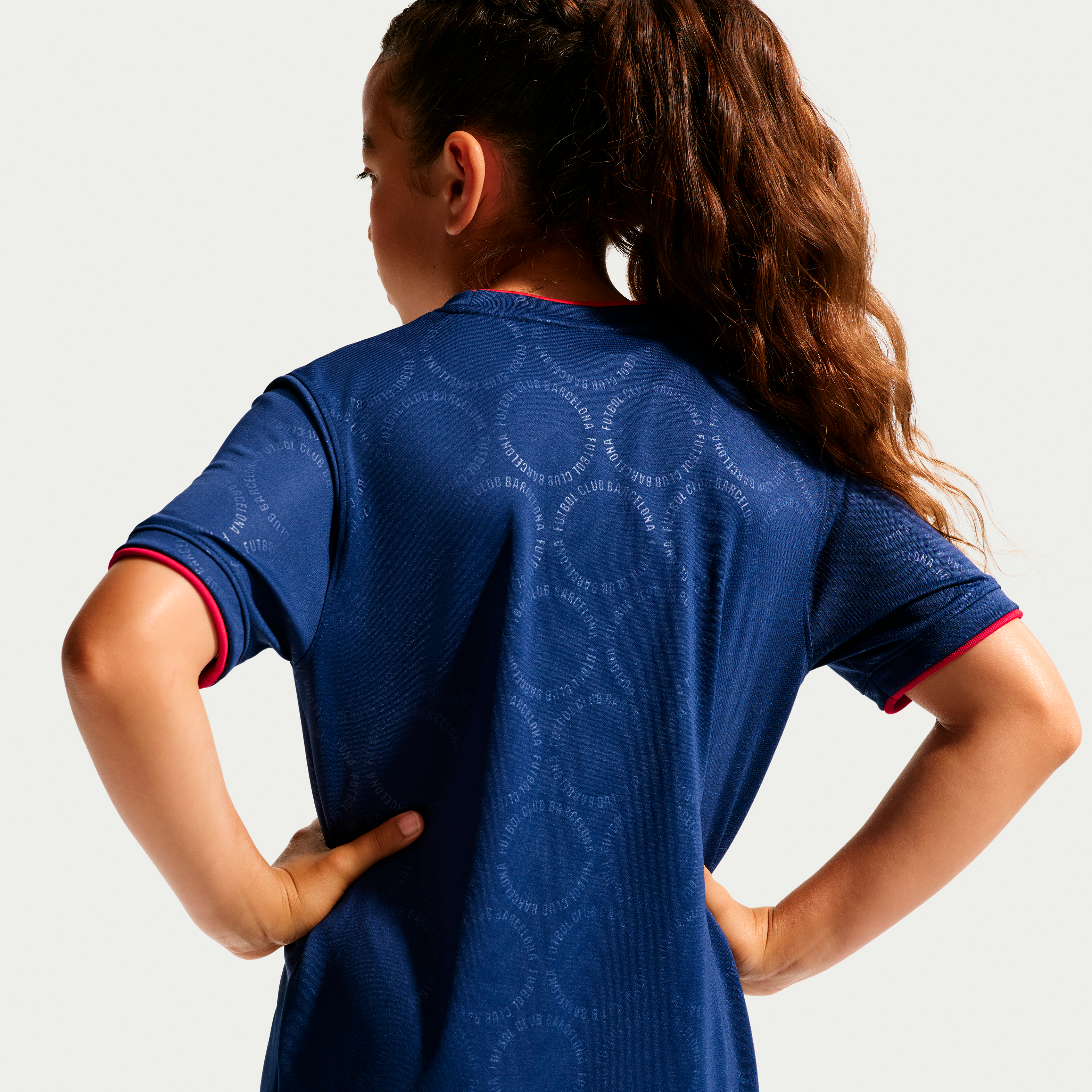 Youth Nike  Royal Barcelona 2026/27 Dri-FIT Pre-Match Top