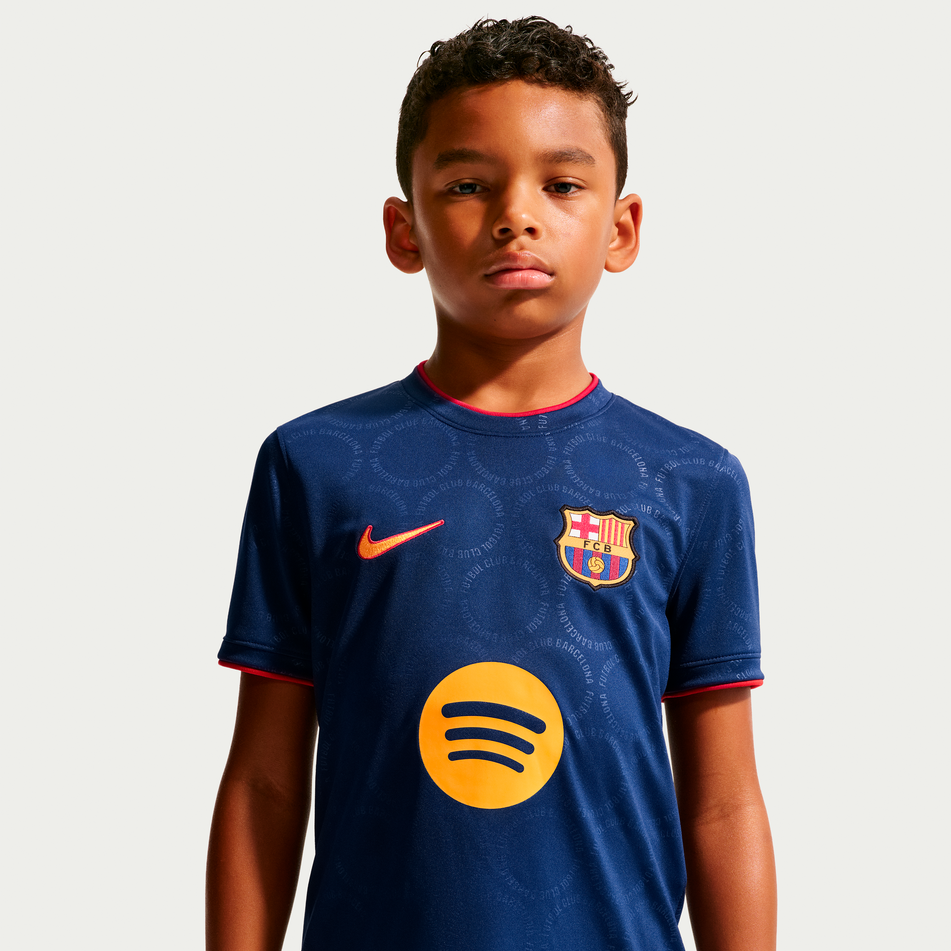 Youth Nike  Royal Barcelona 2026/27 Dri-FIT Pre-Match Top