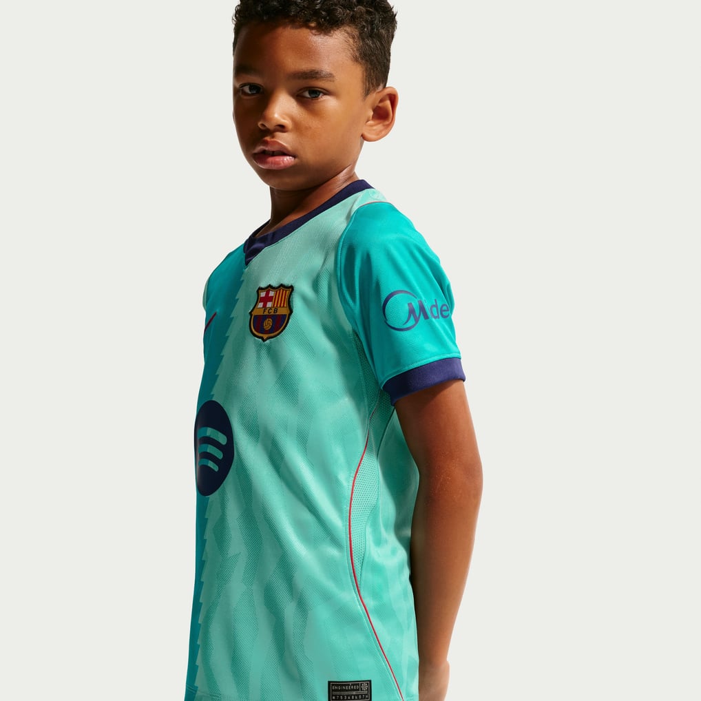 Maillot réplique Third Stadium Nike Youth 2026/27 du FC Barcelone - Turquoise