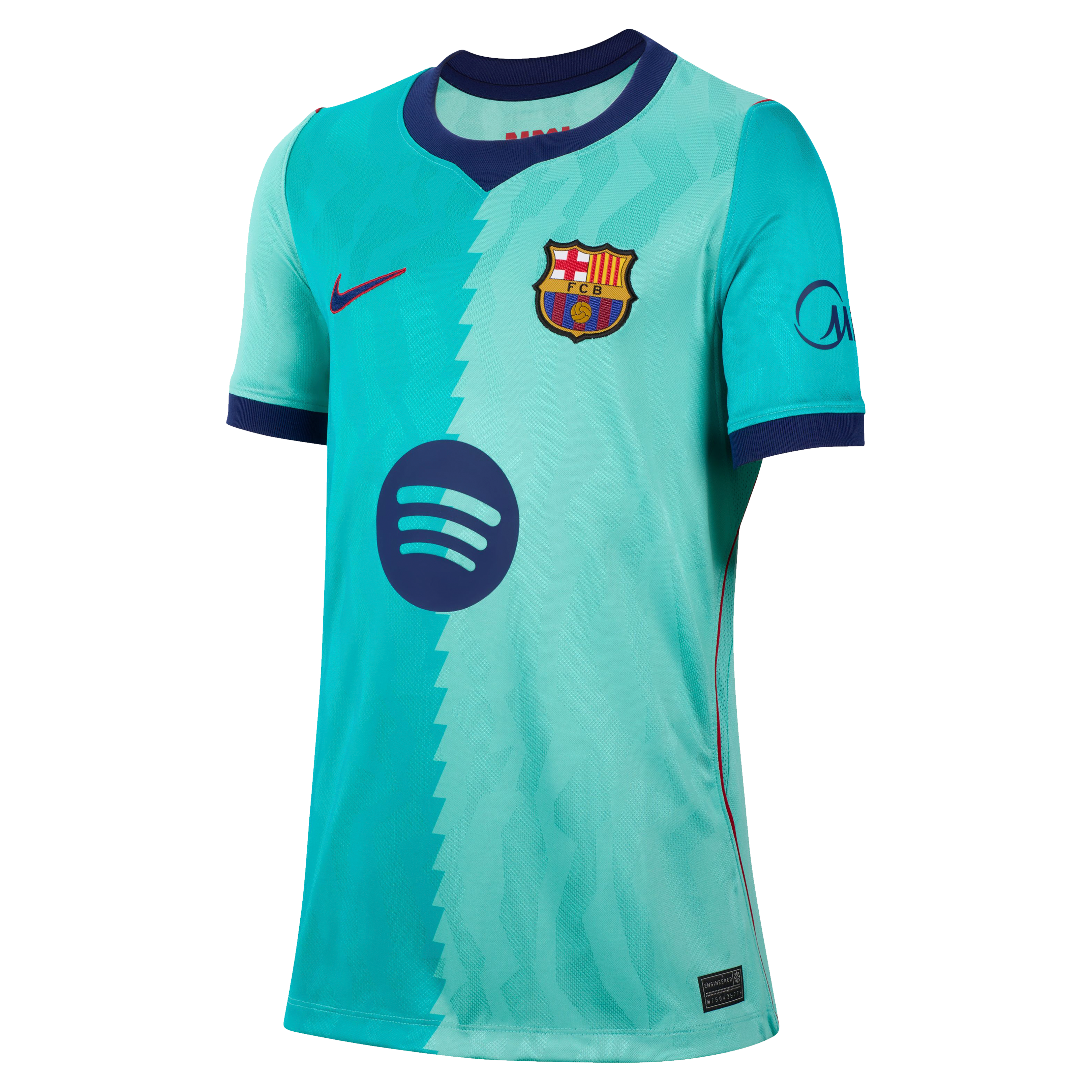 Maillot réplique Nike turquoise FC Barcelone 2026/27 Third Stadium pour jeunes