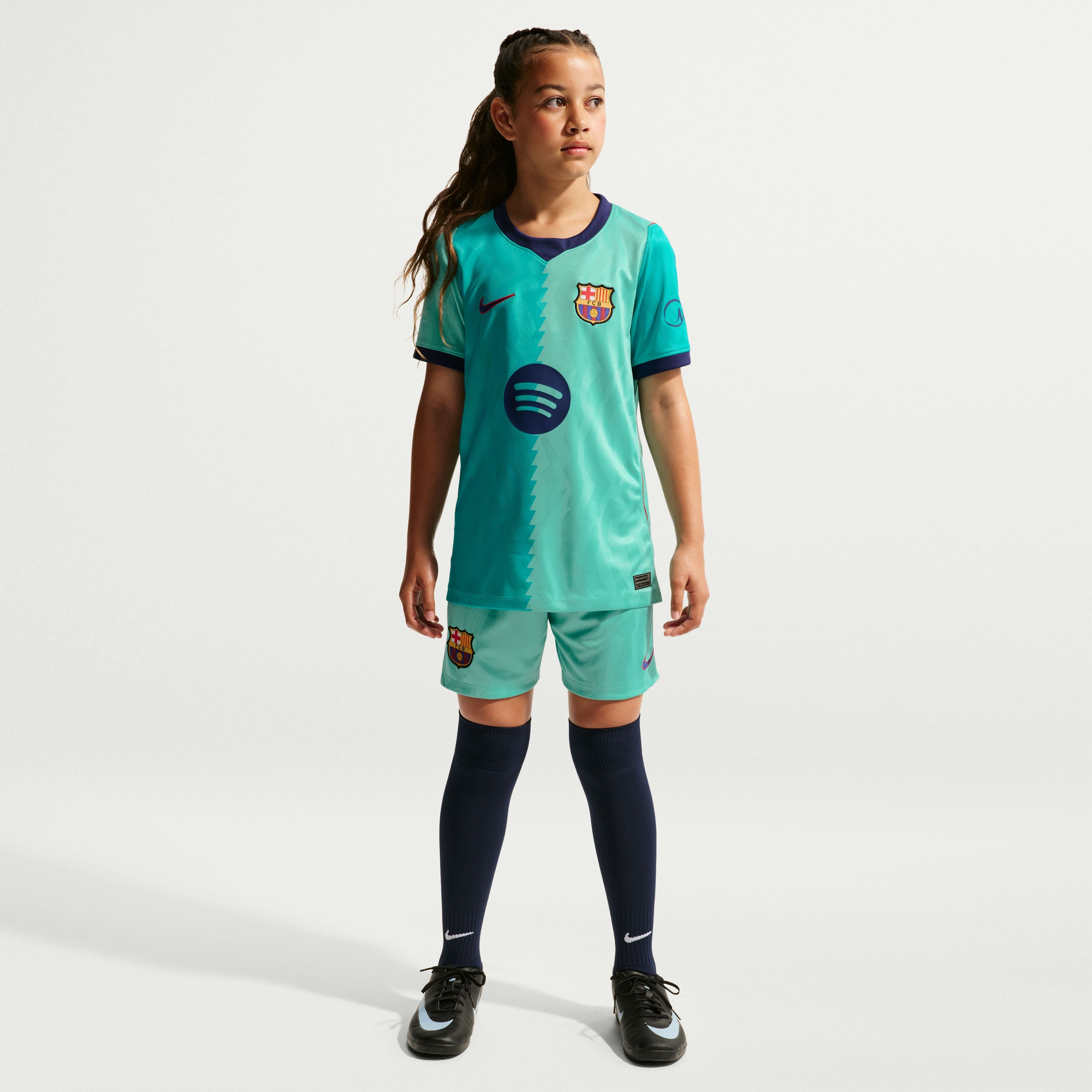 Maillot réplique Nike turquoise FC Barcelone 2026/27 Third Stadium pour jeunes