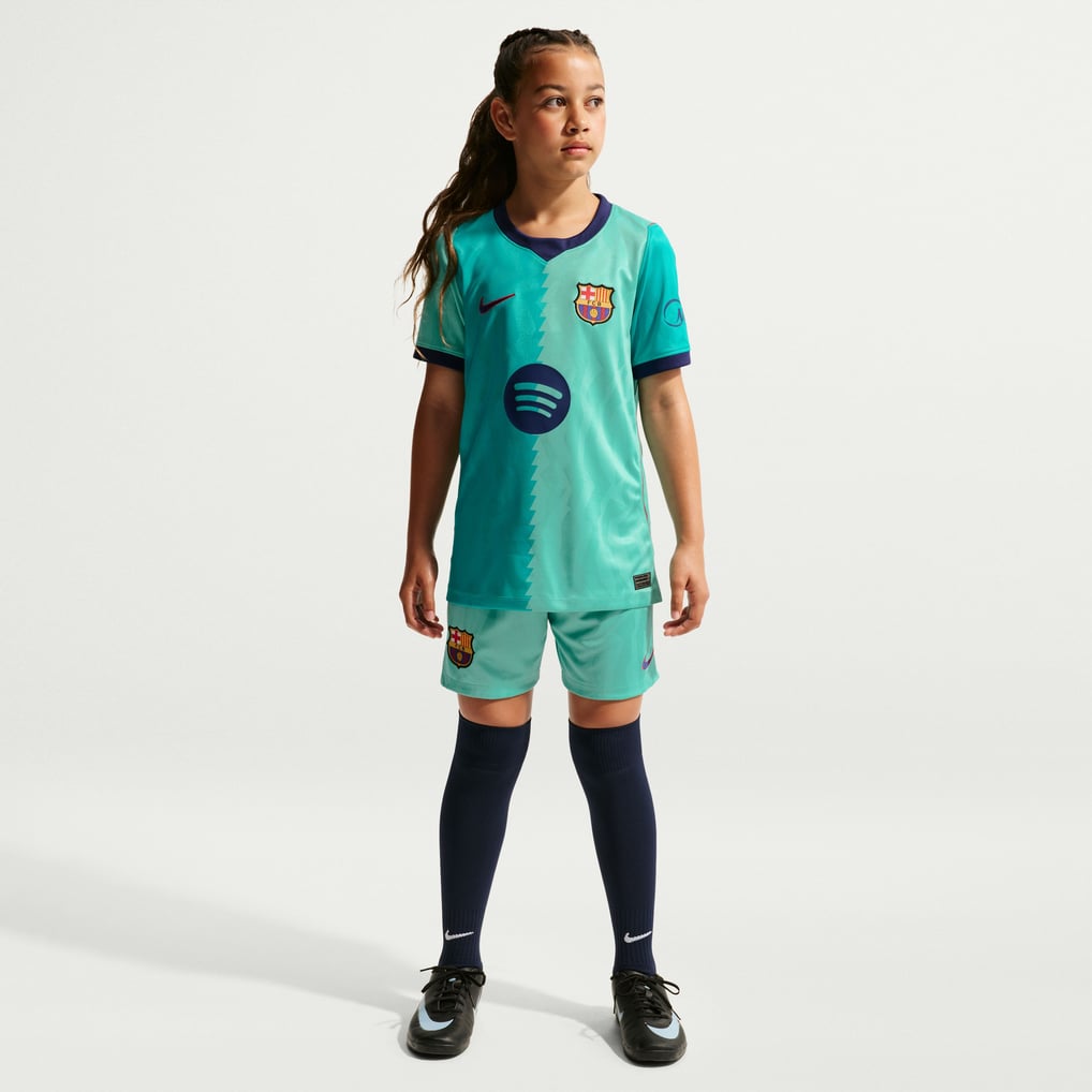 Maillot réplique Third Stadium Nike Youth 2026/27 du FC Barcelone - Turquoise