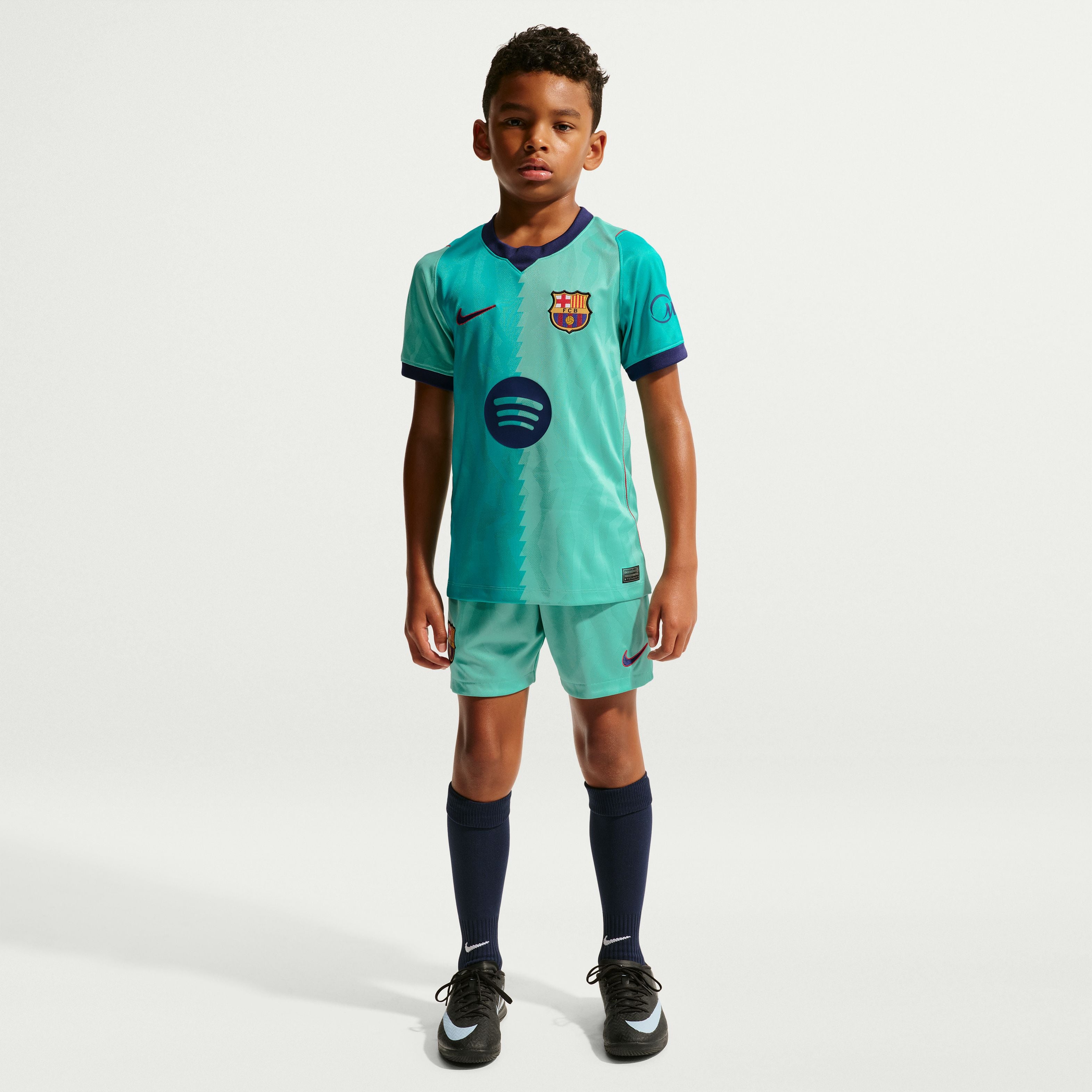 Maillot réplique Nike turquoise FC Barcelone 2026/27 Third Stadium pour jeunes