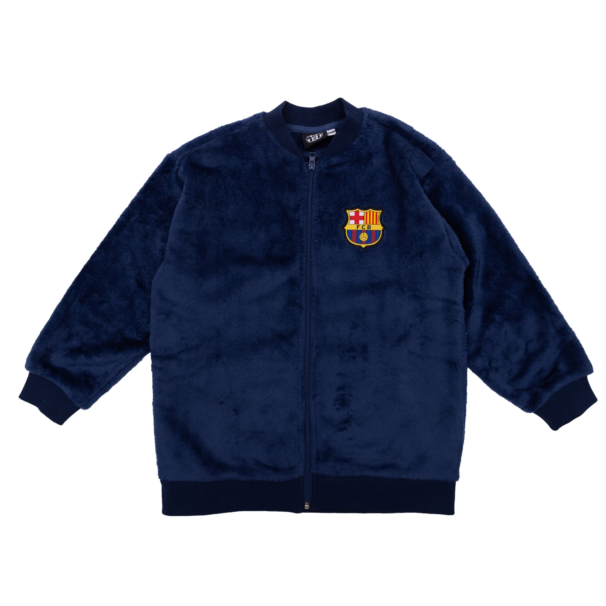 Youth Sport Design Sweden  Navy Barcelona Teddy Full-Zip Jacket
