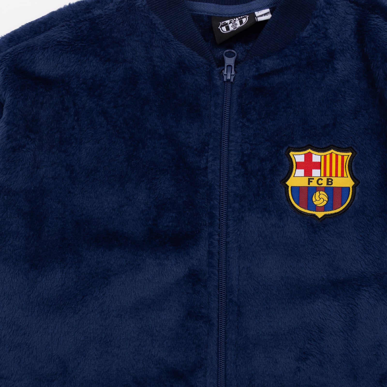 Youth Sport Design Sweden  Navy Barcelona Teddy Full-Zip Jacket