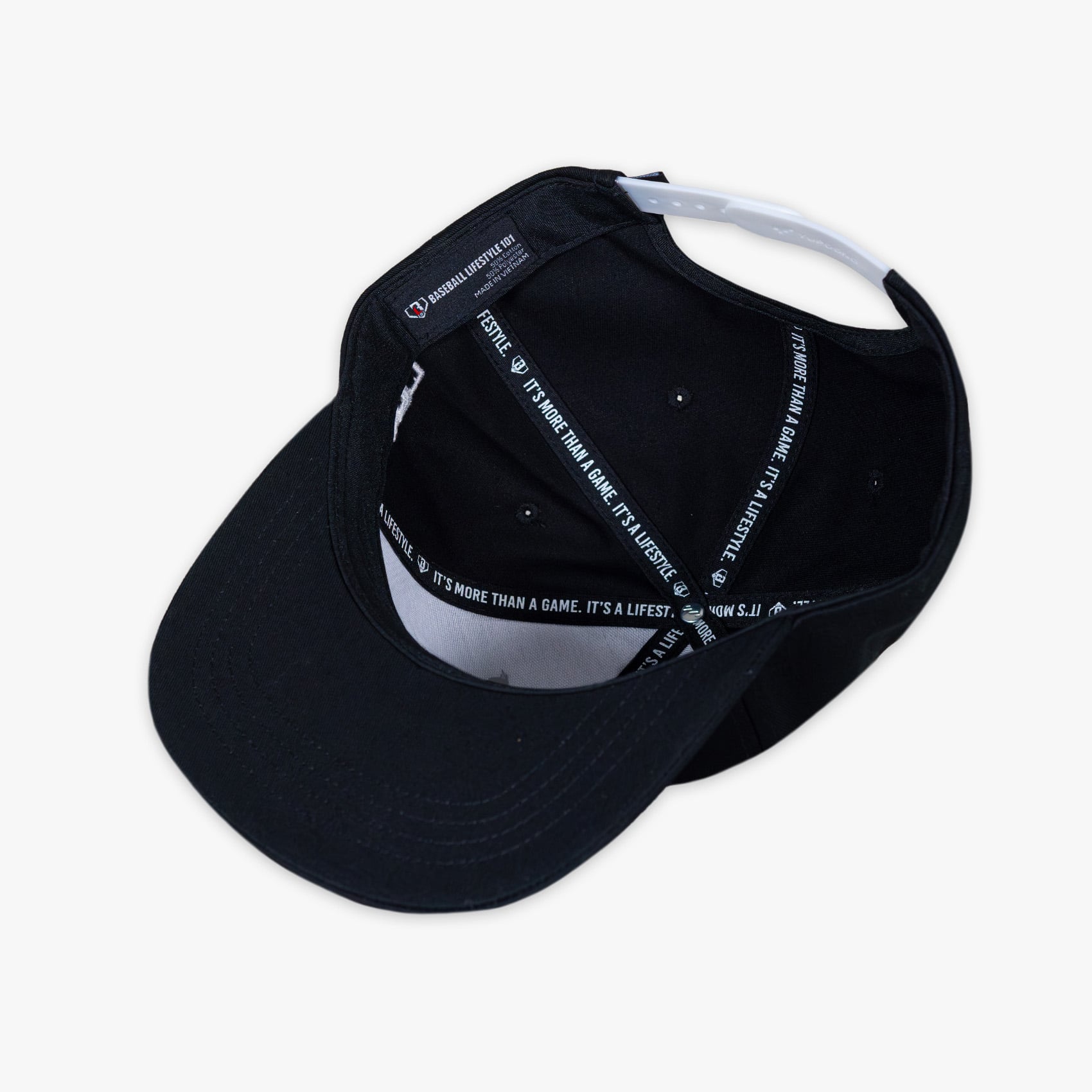Men's Baseball Lifestyle 101 Black/White Established Adjustable Hat