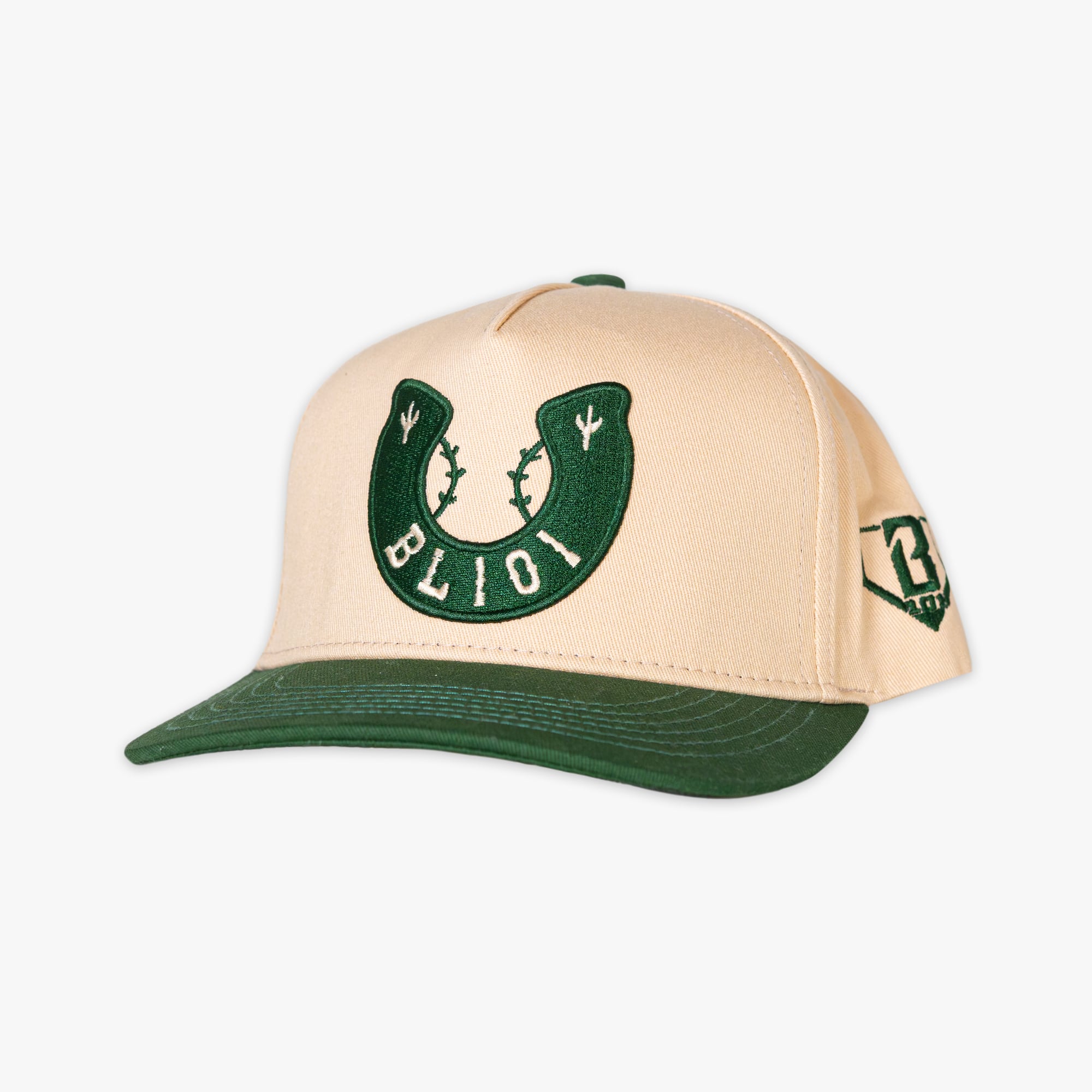 Men's Baseball Lifestyle 101 Cream/Green Rodeo Club Adjustable Hat