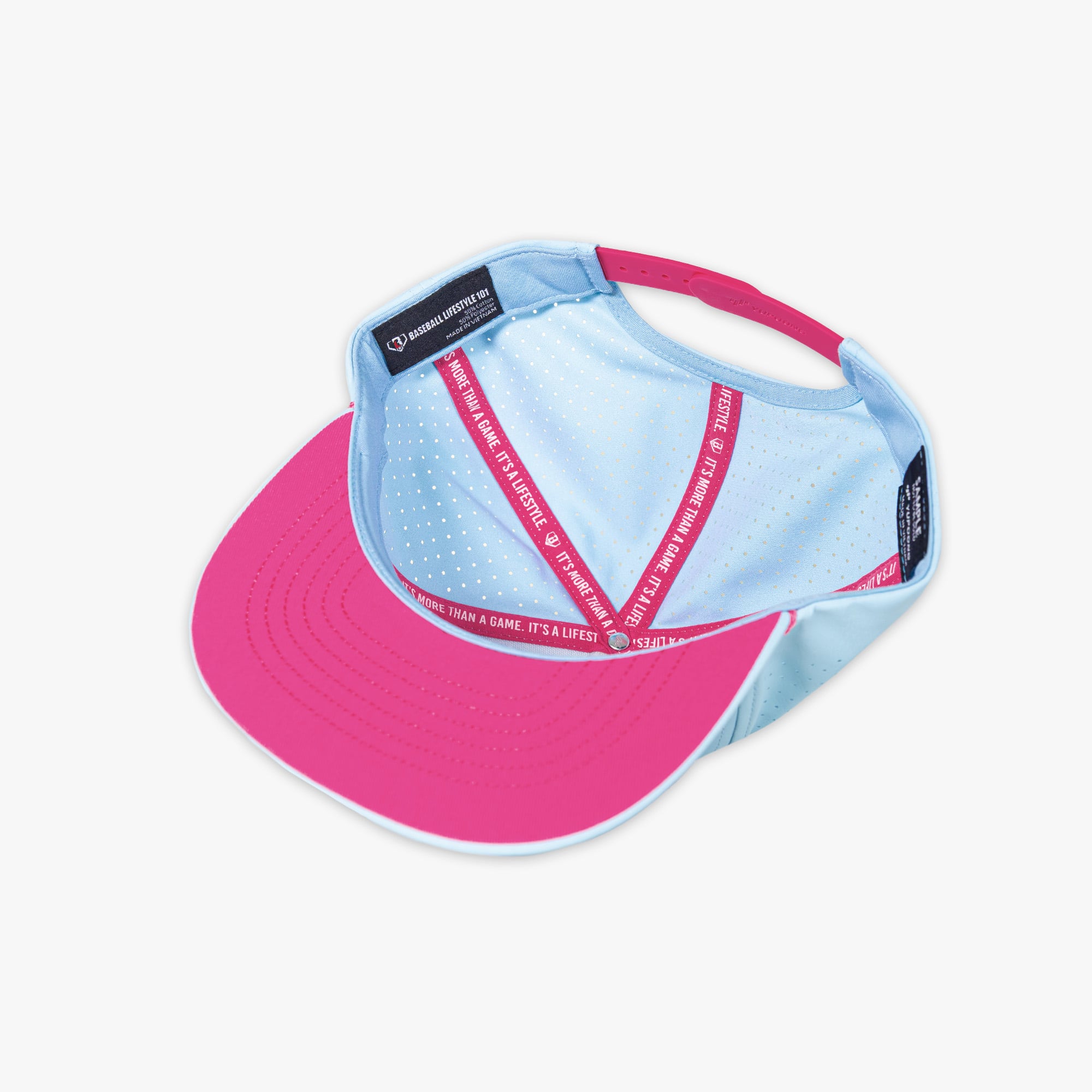 Men's Baseball Lifestyle 101 Light Blue Diamond Tech Pro Series Snapback Hat