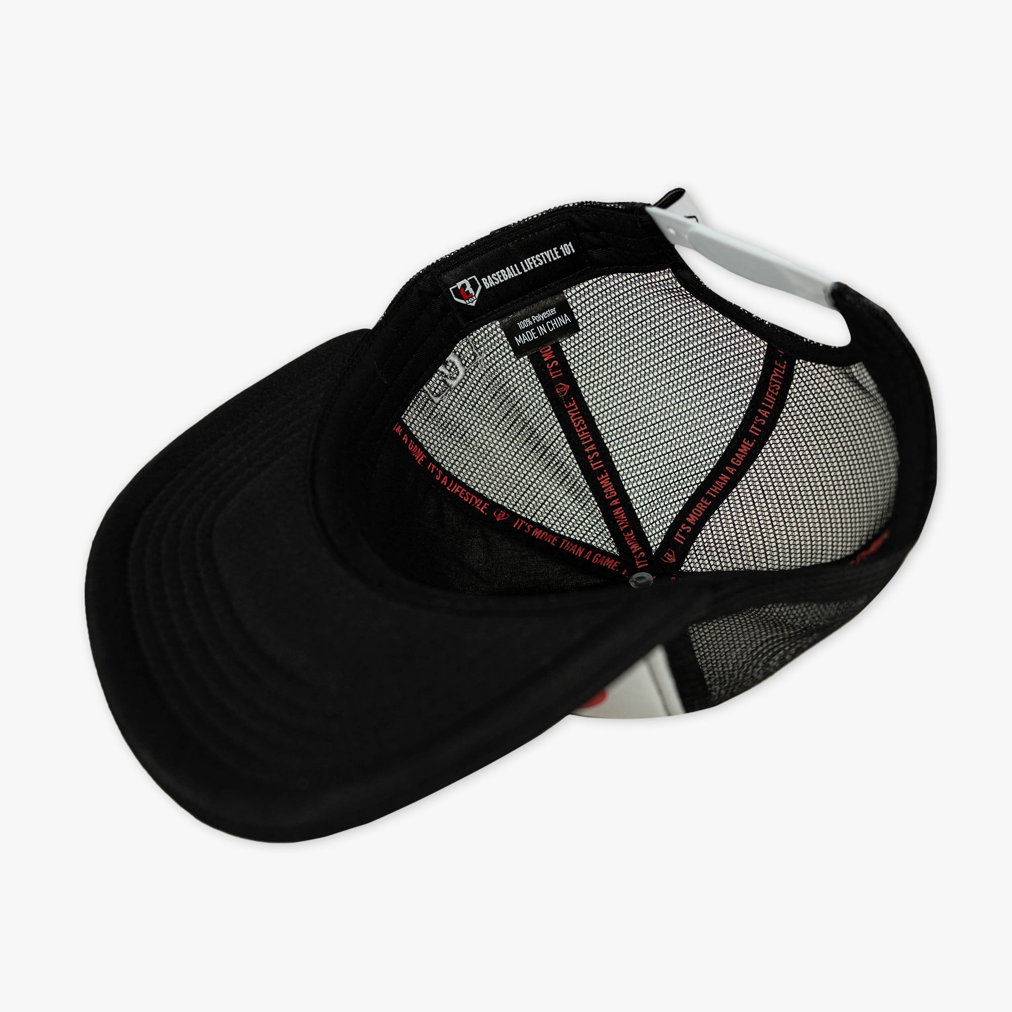 Men's Baseball Lifestyle 101 White Batter Up Adjustable Trucker Hat