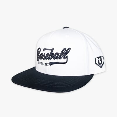 Baseball Lifestyle 101 Established Adjustable Hat - White/Black