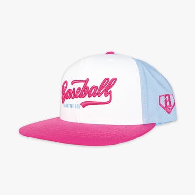 Baseball Lifestyle 101 Established Adjustable Hat - White/Pink