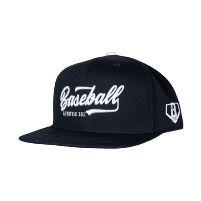 Baseball Lifestyle 101 Youth Established Adjustable Hat - Black