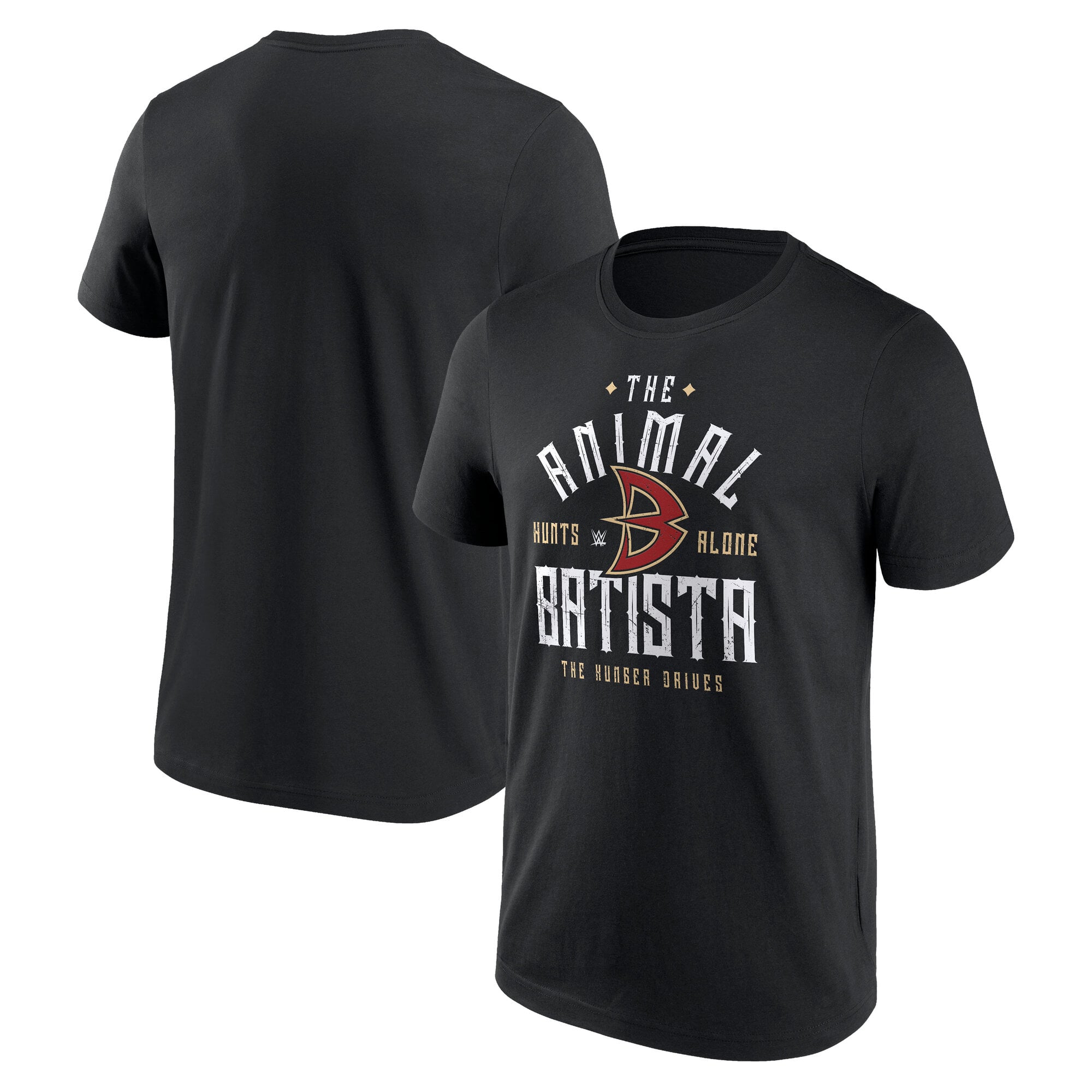 WWE Batista The Animal T-Shirt - Black - Mens