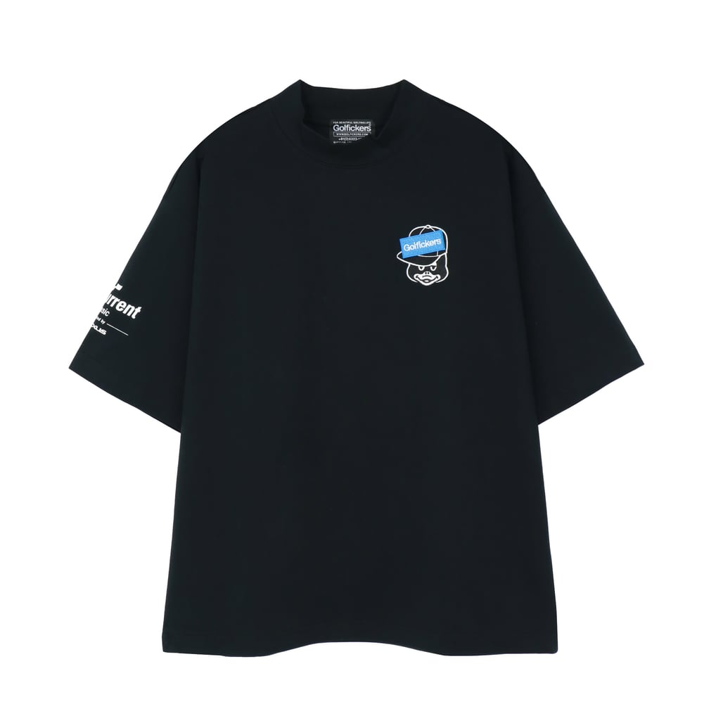 Golfickers 半袖モックネック ブラック