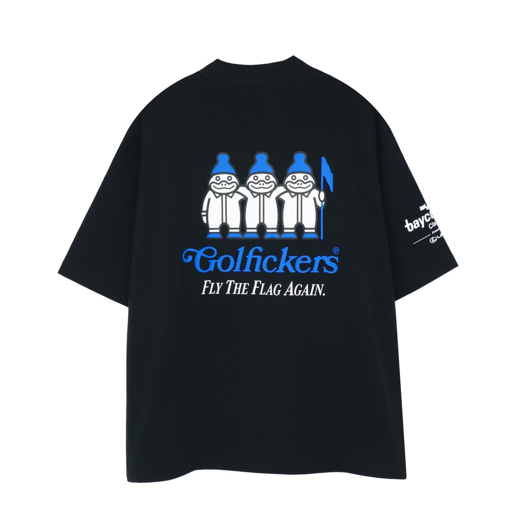 Golfickers 半袖モックネック ブラック