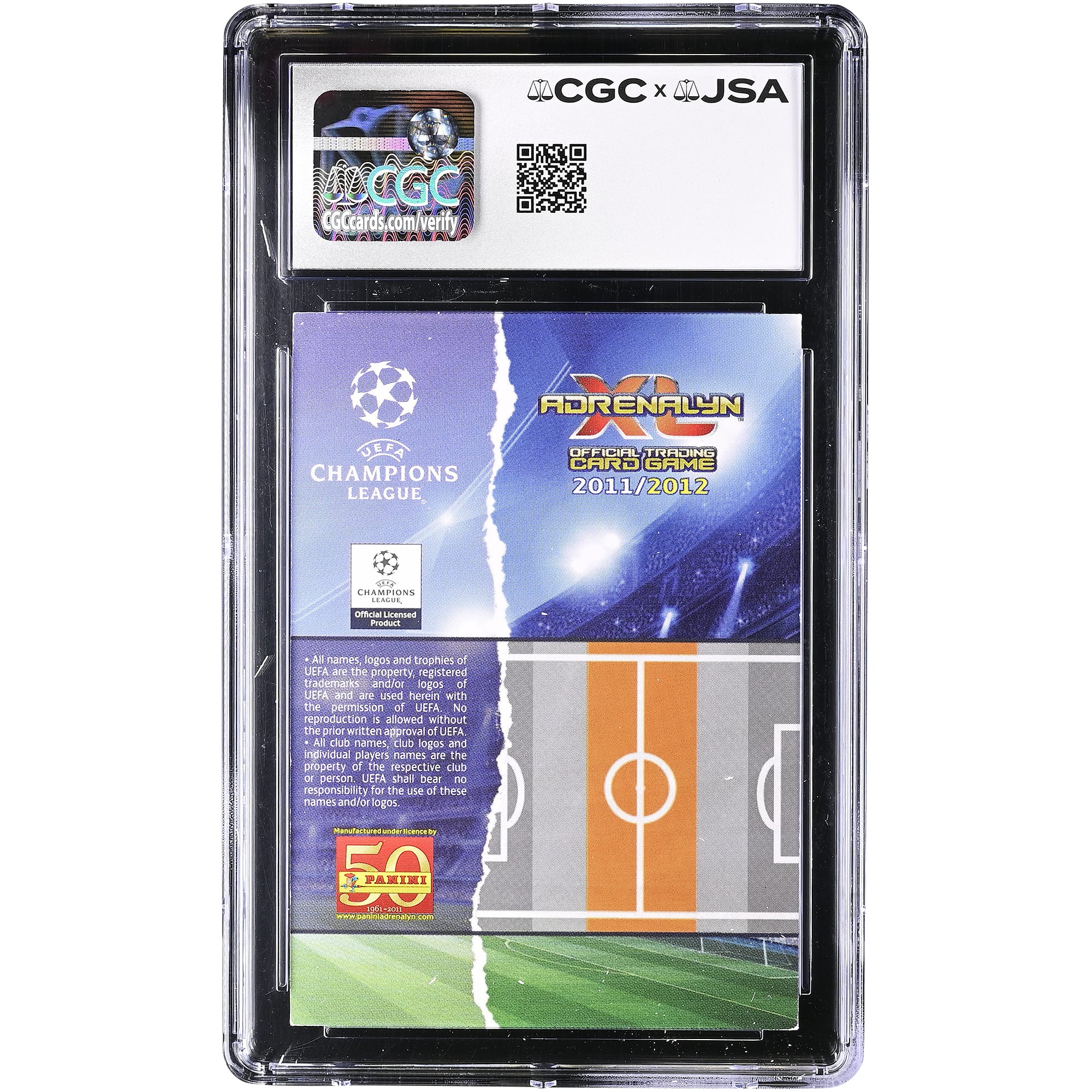 Michael Ballack Bayer Leverkusen Autographed 2011-12 Panini Adrenalyn XL UEFA CL #NNO CGC Authenticated Auto 10 Card