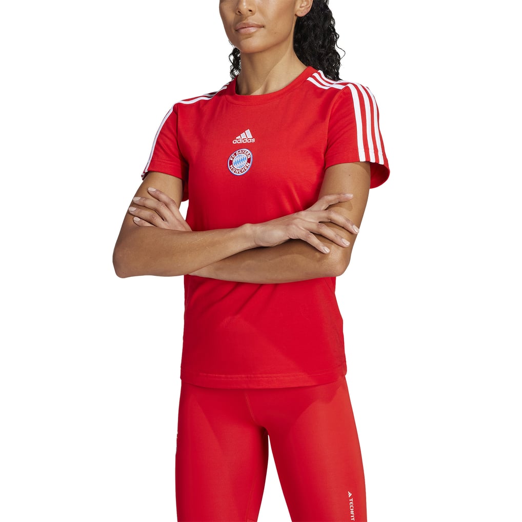 FC Bayern adidas DNA T-Shirt - Red - Womens
