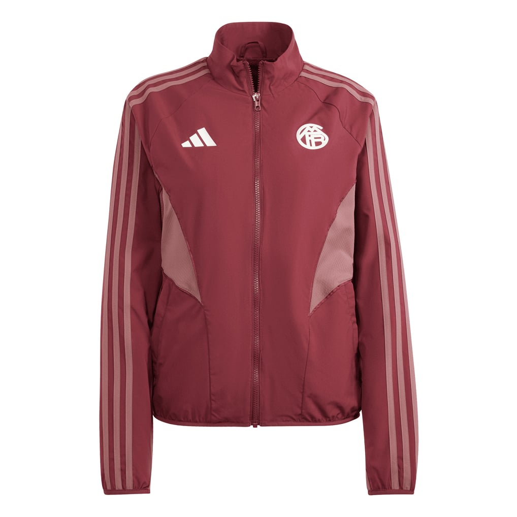 FC Bayern adidas European Anthem Jacket - Red - Womens