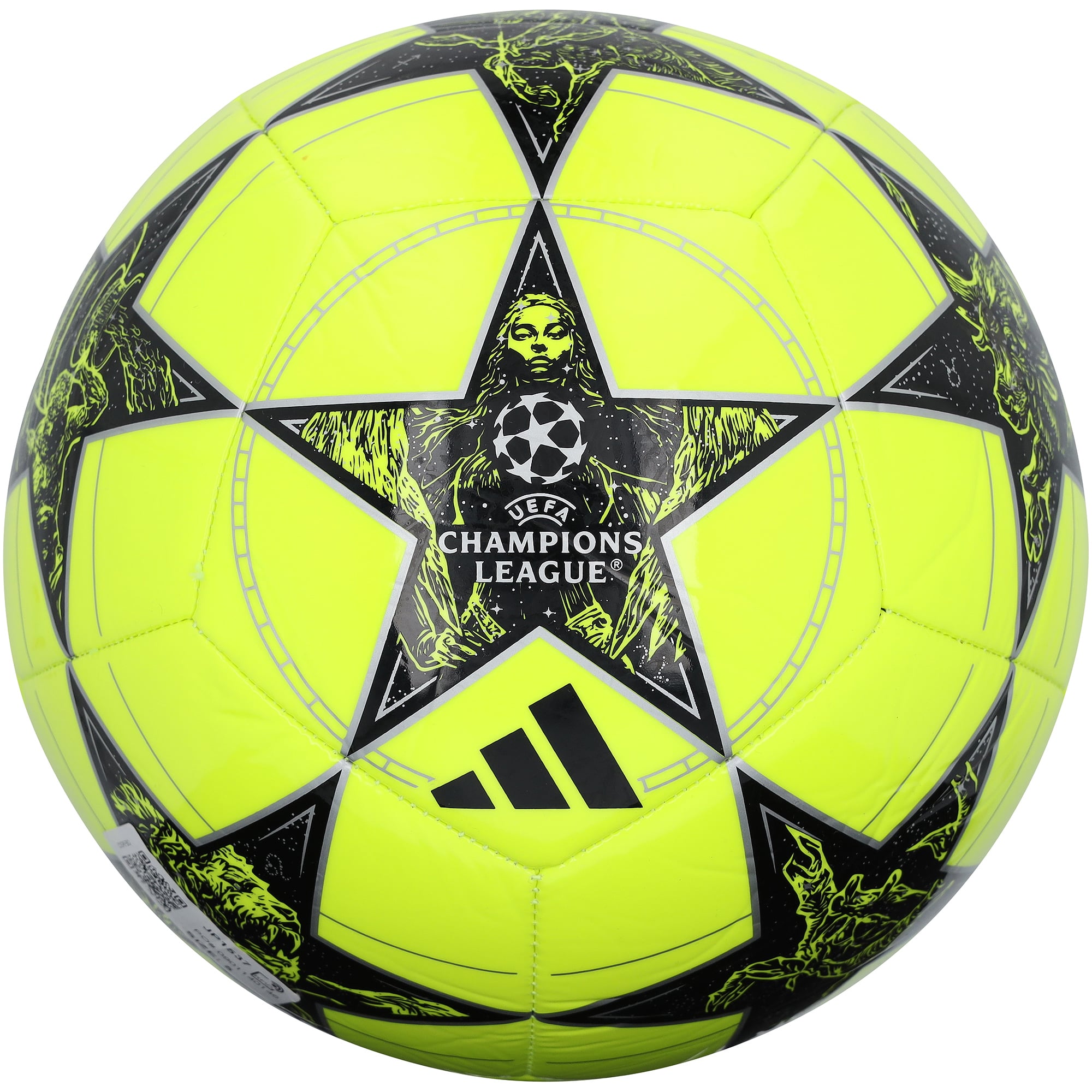Luis Díaz Bayern Munich Autographed UEFA Champions League Yellow/Black Soccer Ball