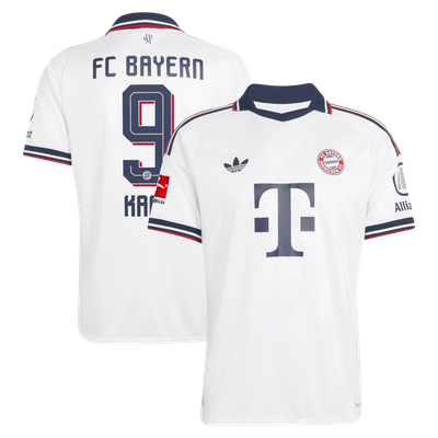 Maillot authentique extérieur blanc de Harry Kane (Bayern Munich, adidas, saison 2026/27)