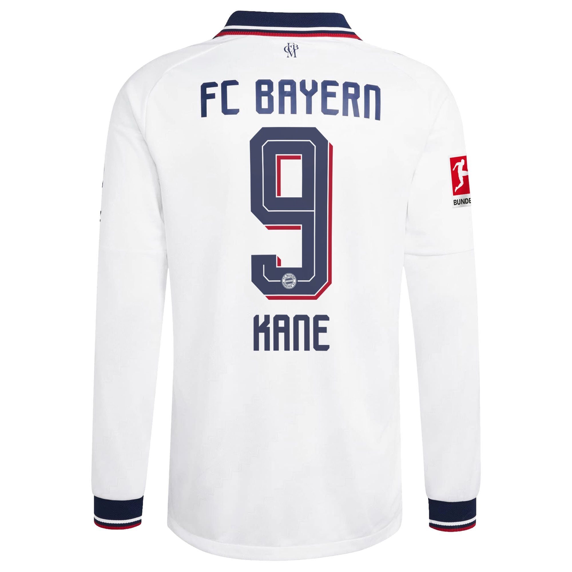 Men's adidas Harry Kane White Bayern Munich 2026/27 Away On-Field Authentic Long Sleeve Jersey