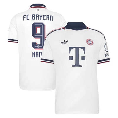 Maillot réplique extérieur blanc du Bayern Munich (adidas) 2026/27 - Harry Kane