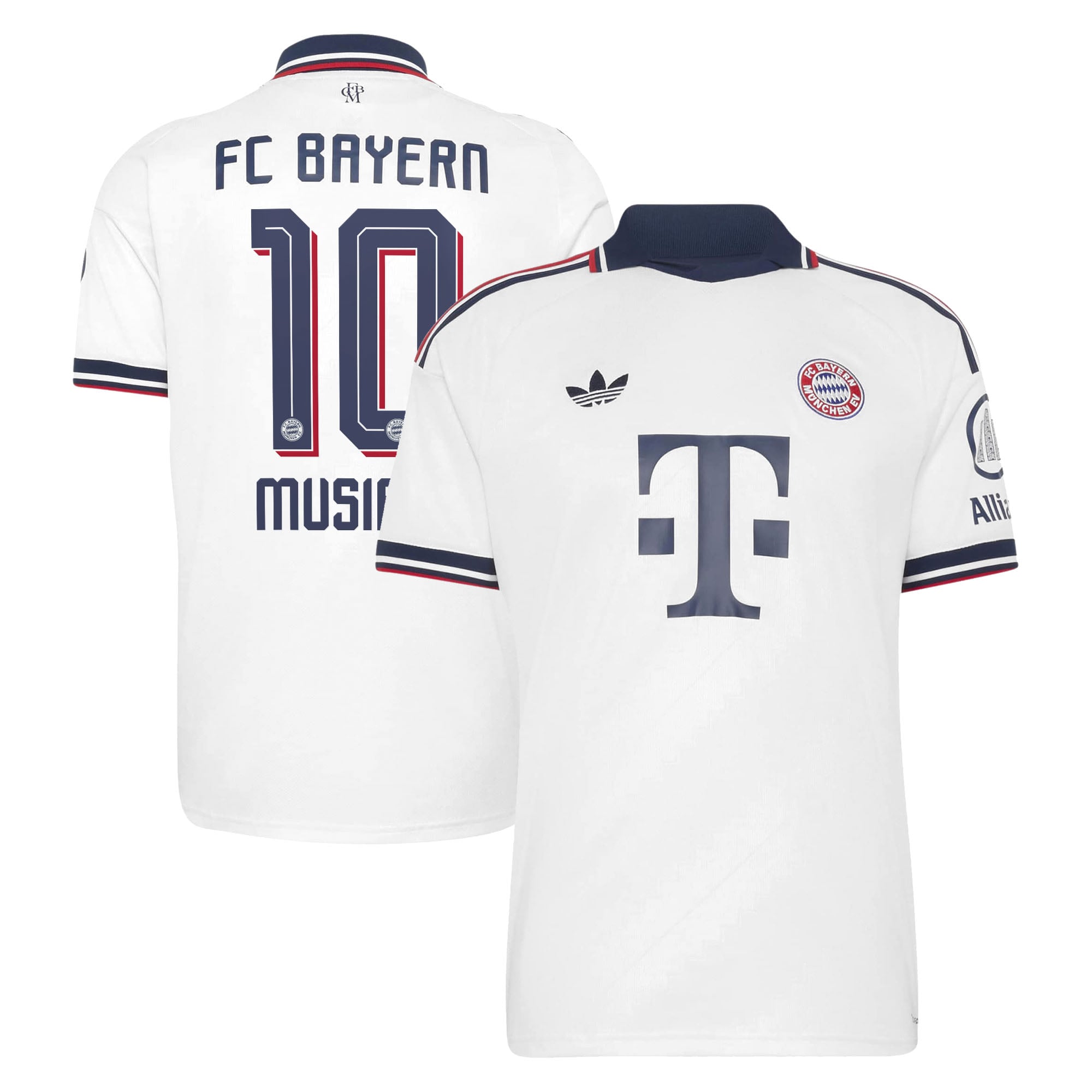 Men's adidas Jamal Musiala White Bayern Munich 2026/27 Away Replica Jersey