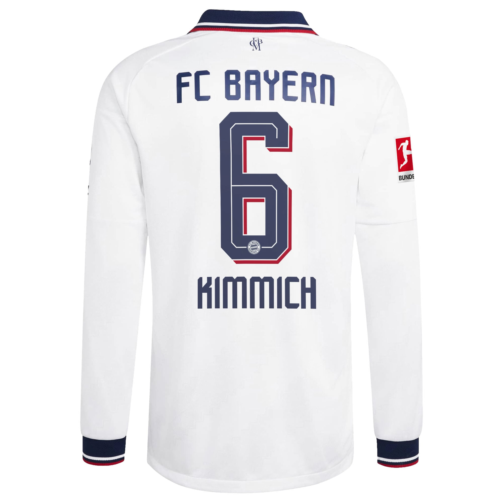 Men's adidas Joshua Kimmich White Bayern Munich 2026/27 Away On-Field Authentic Long Sleeve Jersey