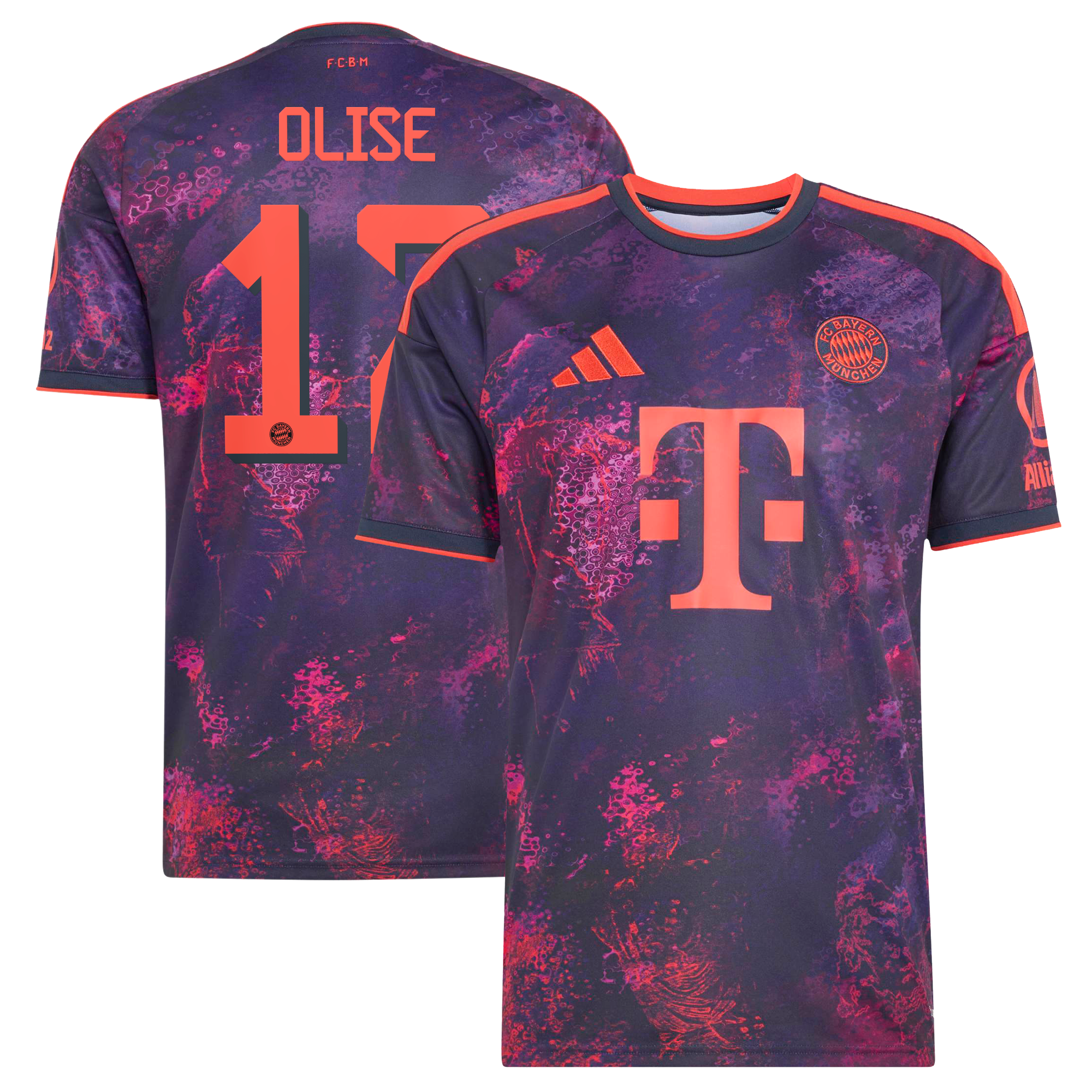 maillot réplique troisième adidas Michael Olise violet Bayern Munich 2026/27 pour homme